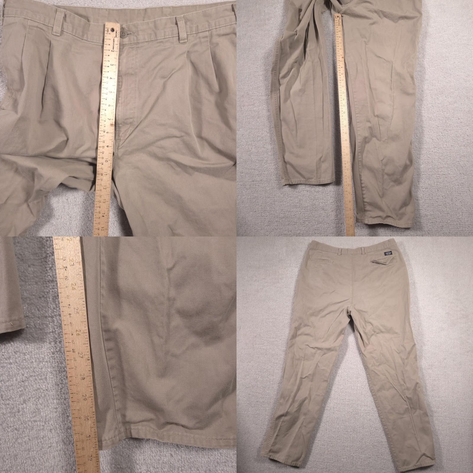 Dockers Dockers Khakis Pants Mens 38x32 Beige Pleated Front Straight Leg Casual Chino Size US 38 / EU 54 - 9 Thumbnail