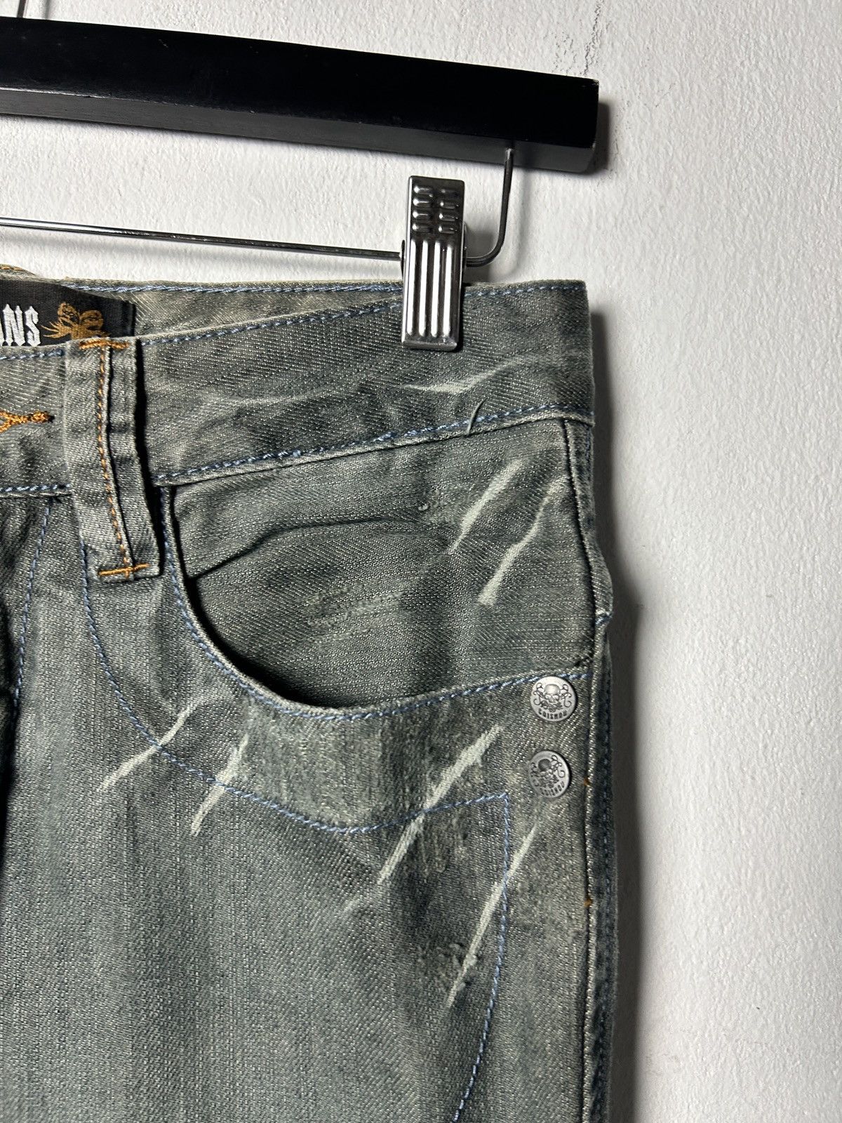 If Six Was Nine Japanese brand CUI SHOU punk grunge skull distressed jeans Size US 28 / EU 44 - 8 Thumbnail