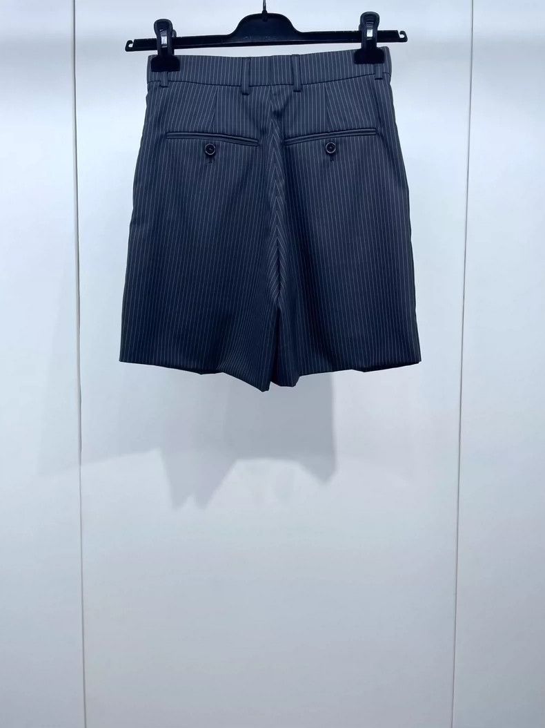 Celine Celine Black Striped Suit Shorts Size 32" / US 10 / IT 46 - 2 Thumbnail
