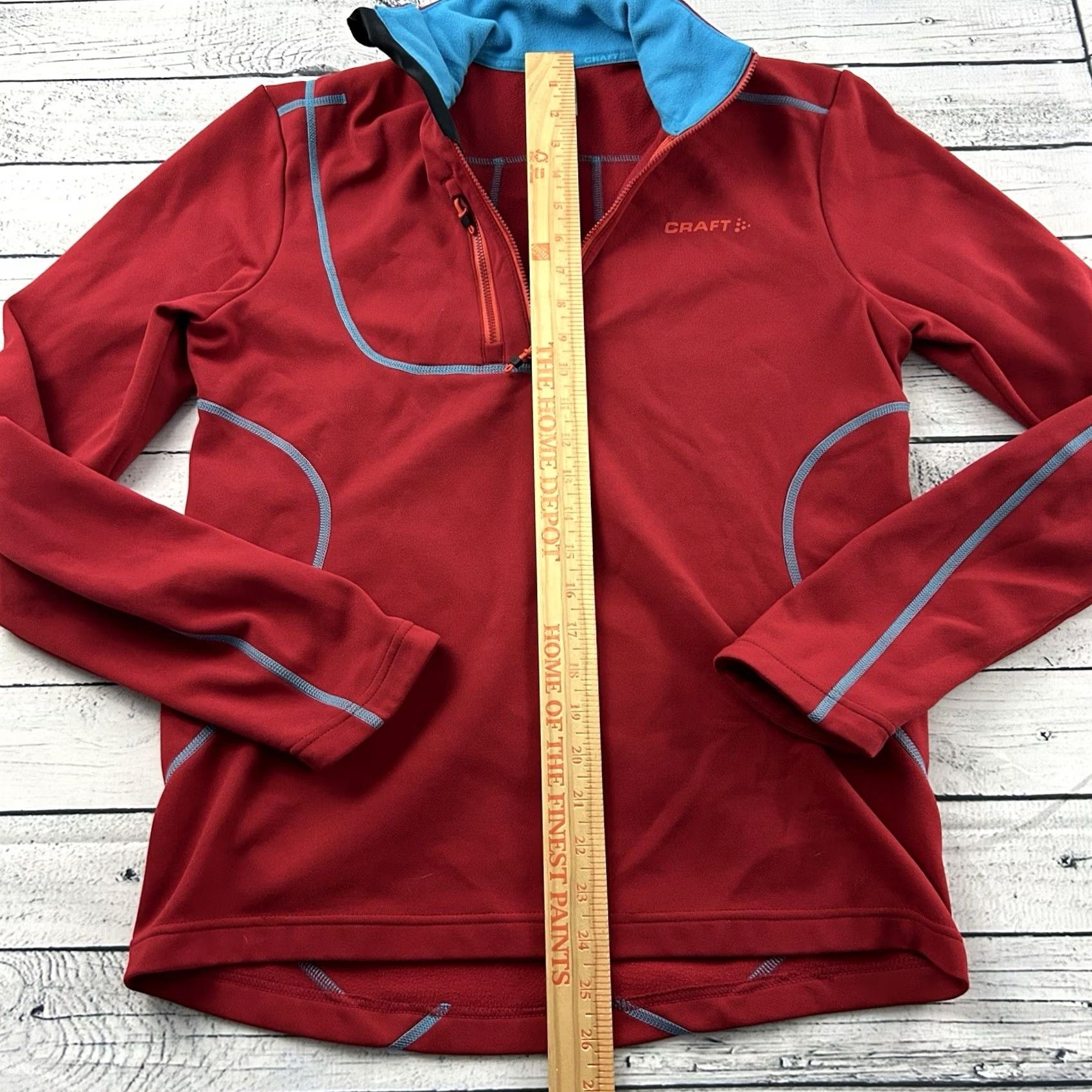 Vintage Craft Jacket 1/4 Zip Pullover Men's M Red Size US M / EU 48-50 / 2 - 4 Thumbnail