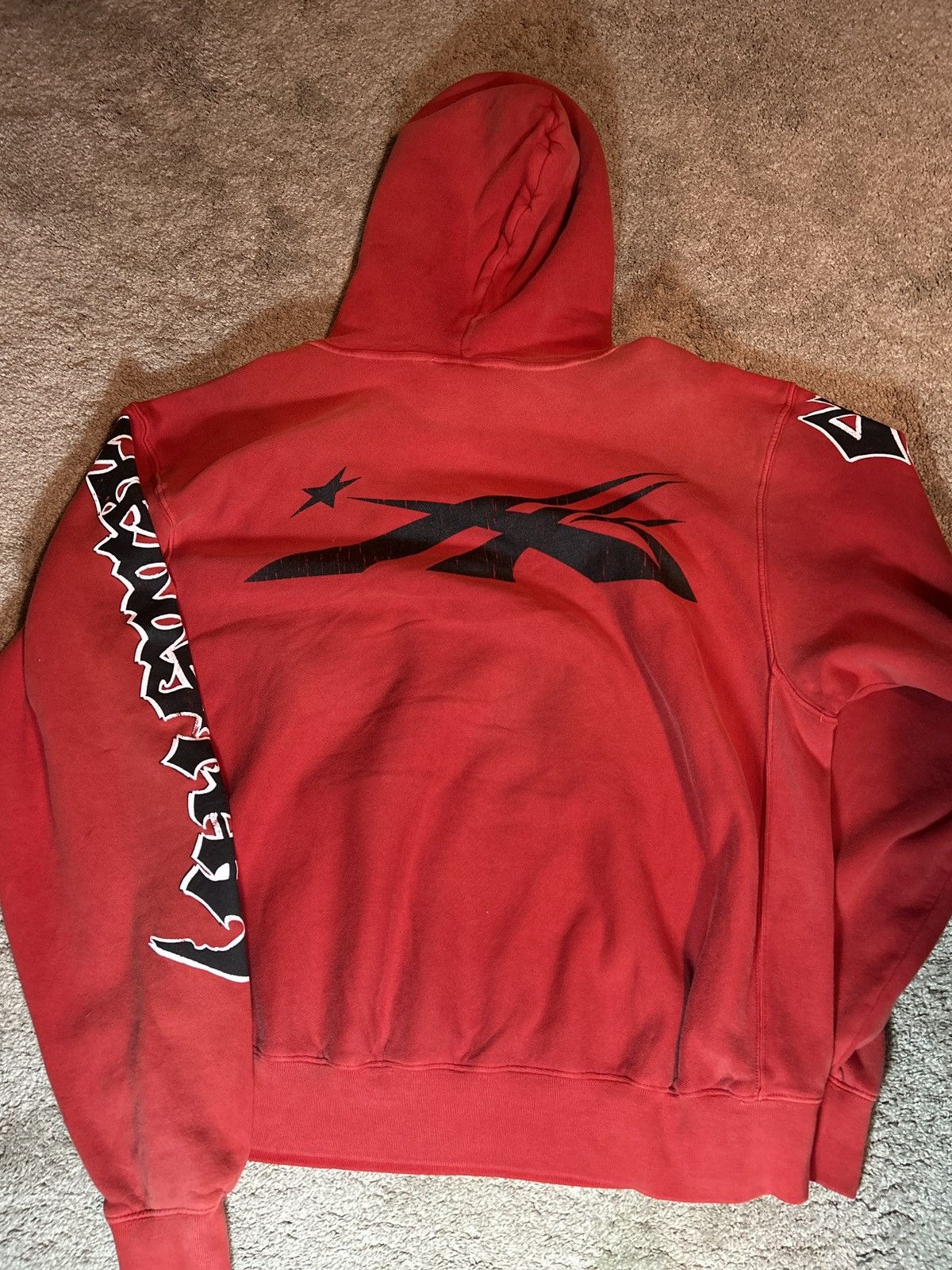 HELLSTAR Hellstar Halloween Skeleton Airbrushed Hoodie 'Red' Size US L / EU 52-54 / 3 - 6 Thumbnail