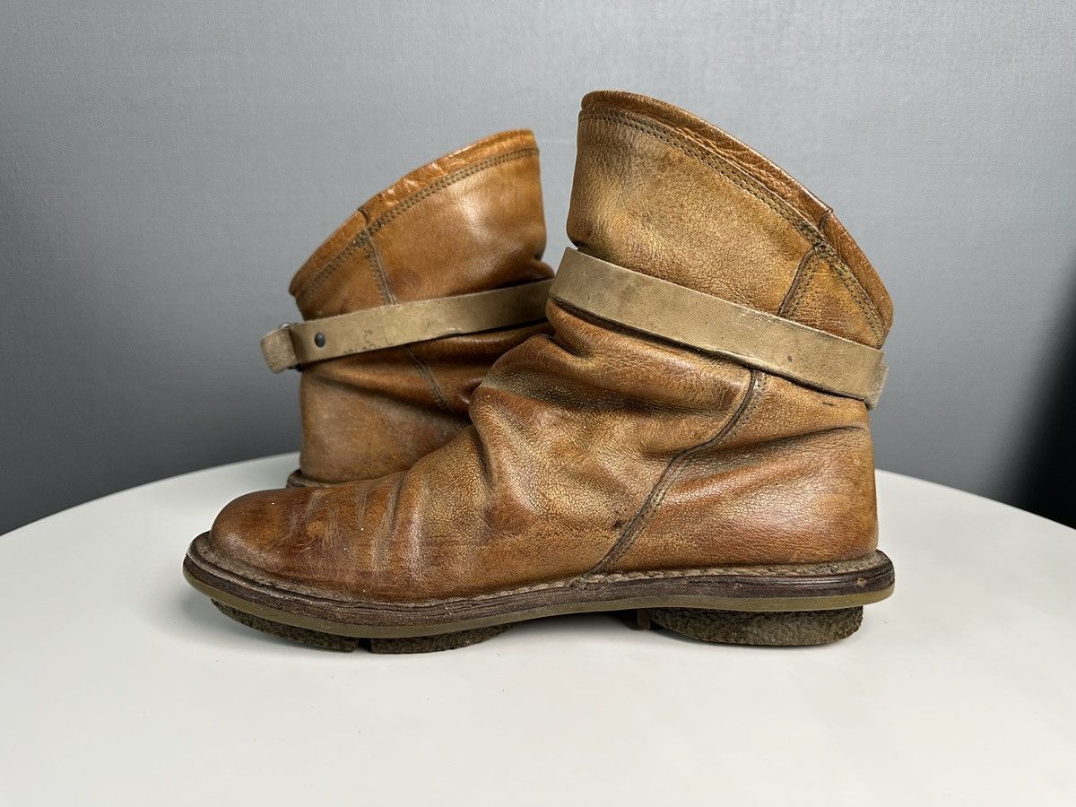 Trippen TRIPPEN Bomb Avant Garde Belted Leather Brown Ankle Boots Size US 10 / IT 40 - 6 Thumbnail