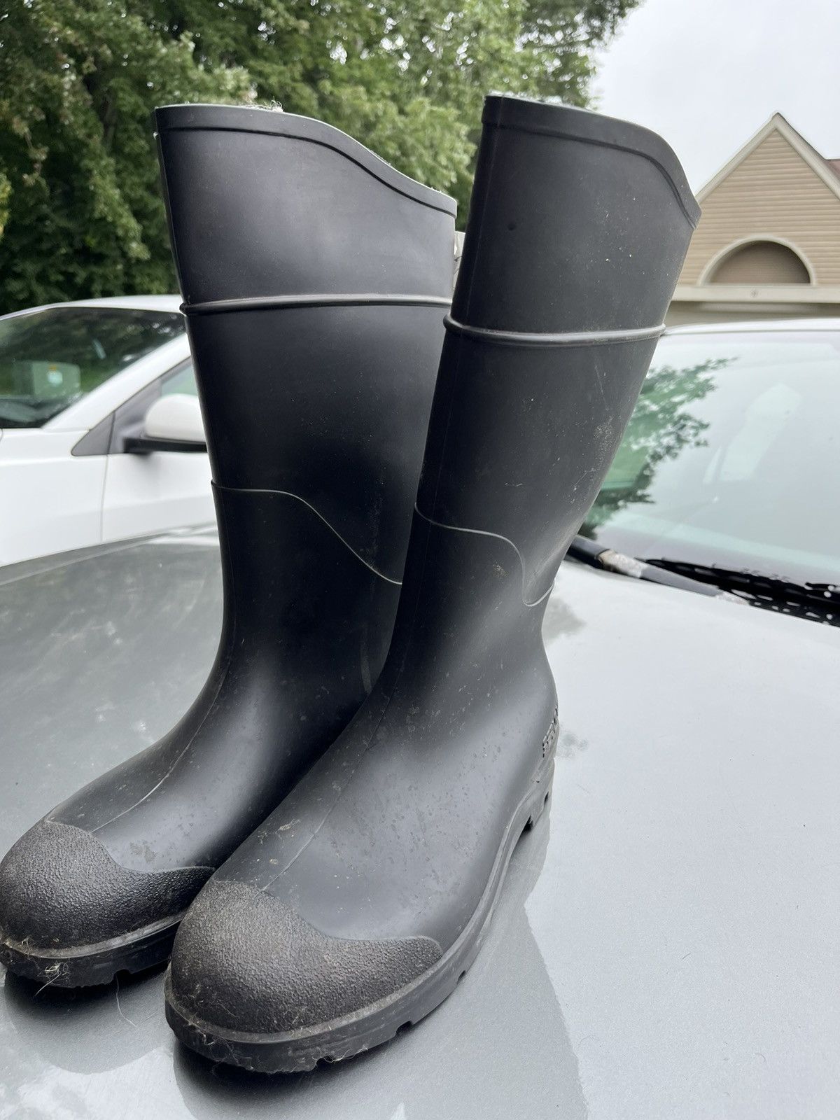 Vintage Black Puddle Boots (M10W12) Size US XL / EU 56 / 4 - 8 Thumbnail