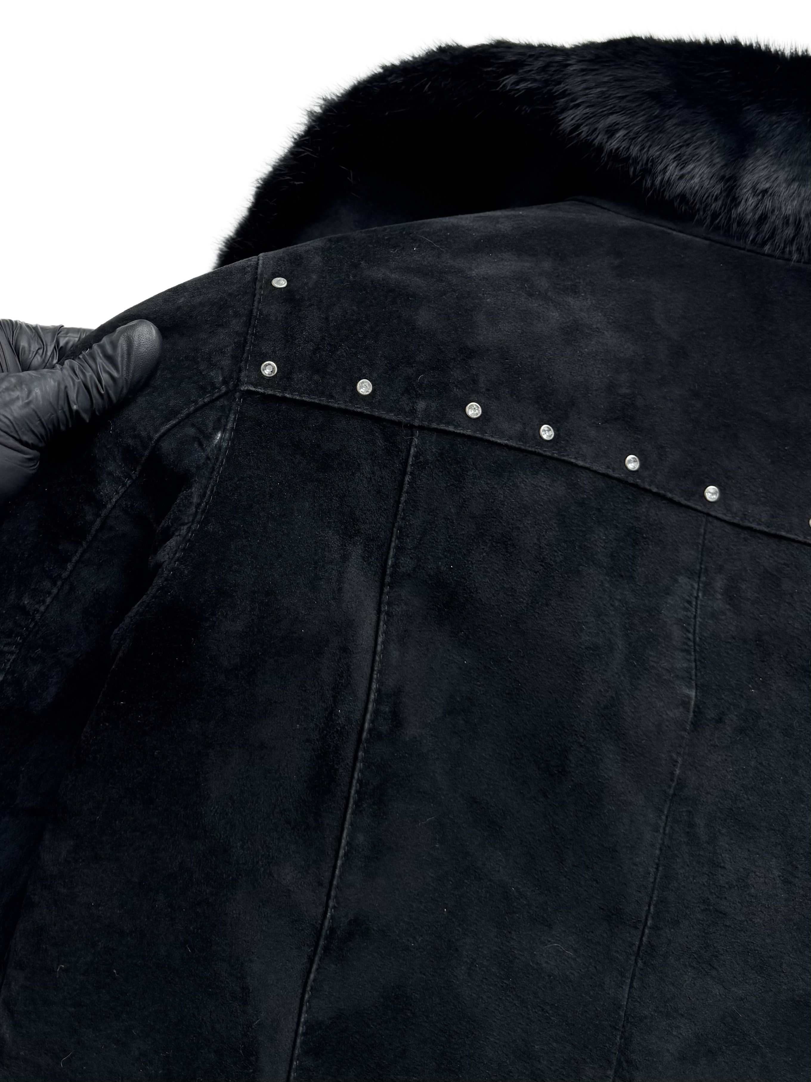 Vintage Vintage Cropped Leather Jacket With Real Fur Details Size M / US 6-8 / IT 42-44 - 16 Thumbnail