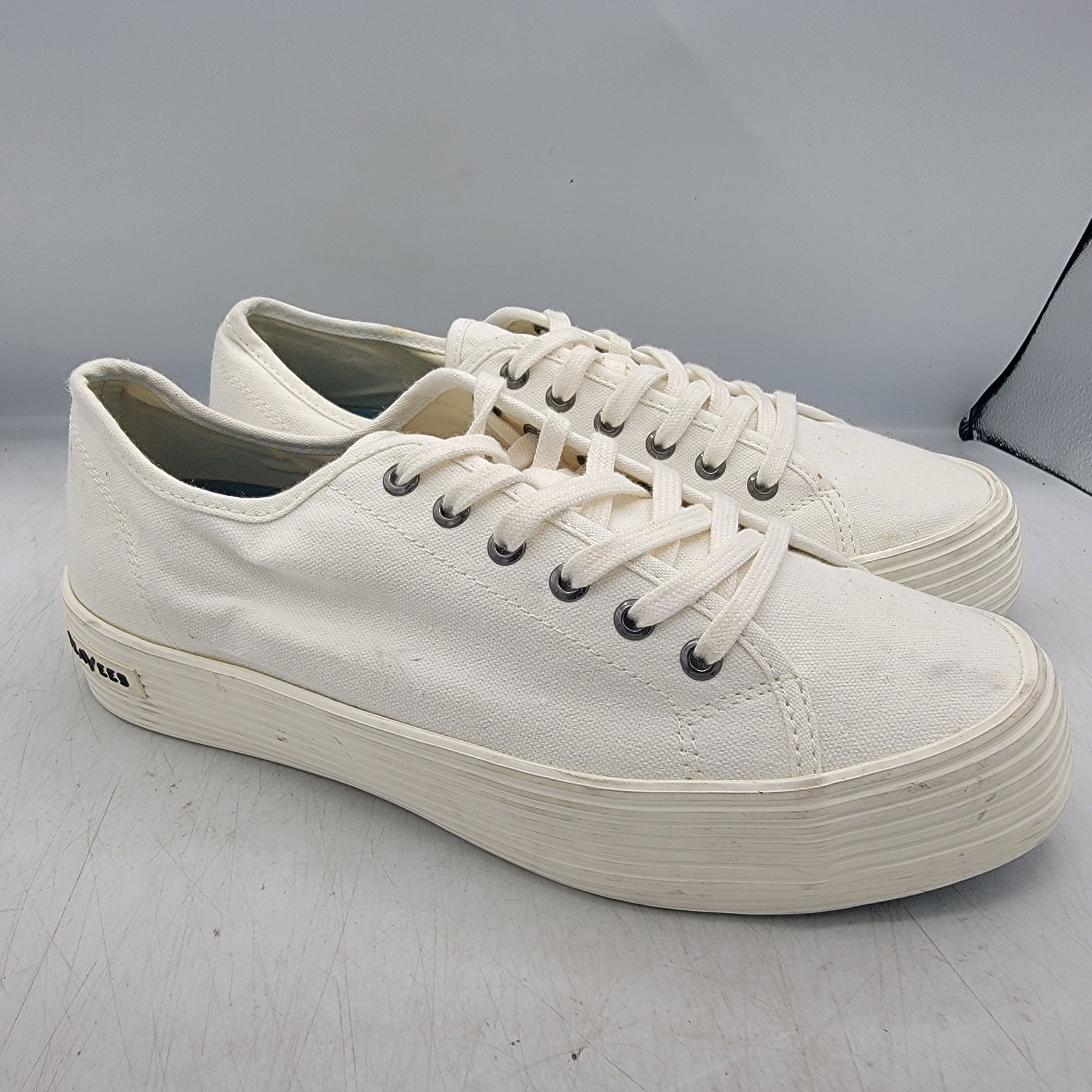 SeaVees Seavees Monterey Sneaker Platform Womens 9 White Bleach Cott Size US 9 / IT 39 - 1 Thumbnail