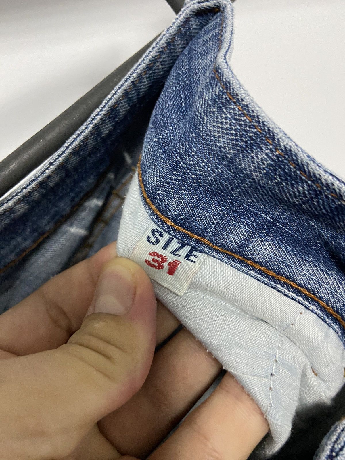 Japanese Brand × Vintage Bucks Dollars jeans Pants Japanese Vintage Small Logo Kang Size US 31 - 7 Thumbnail