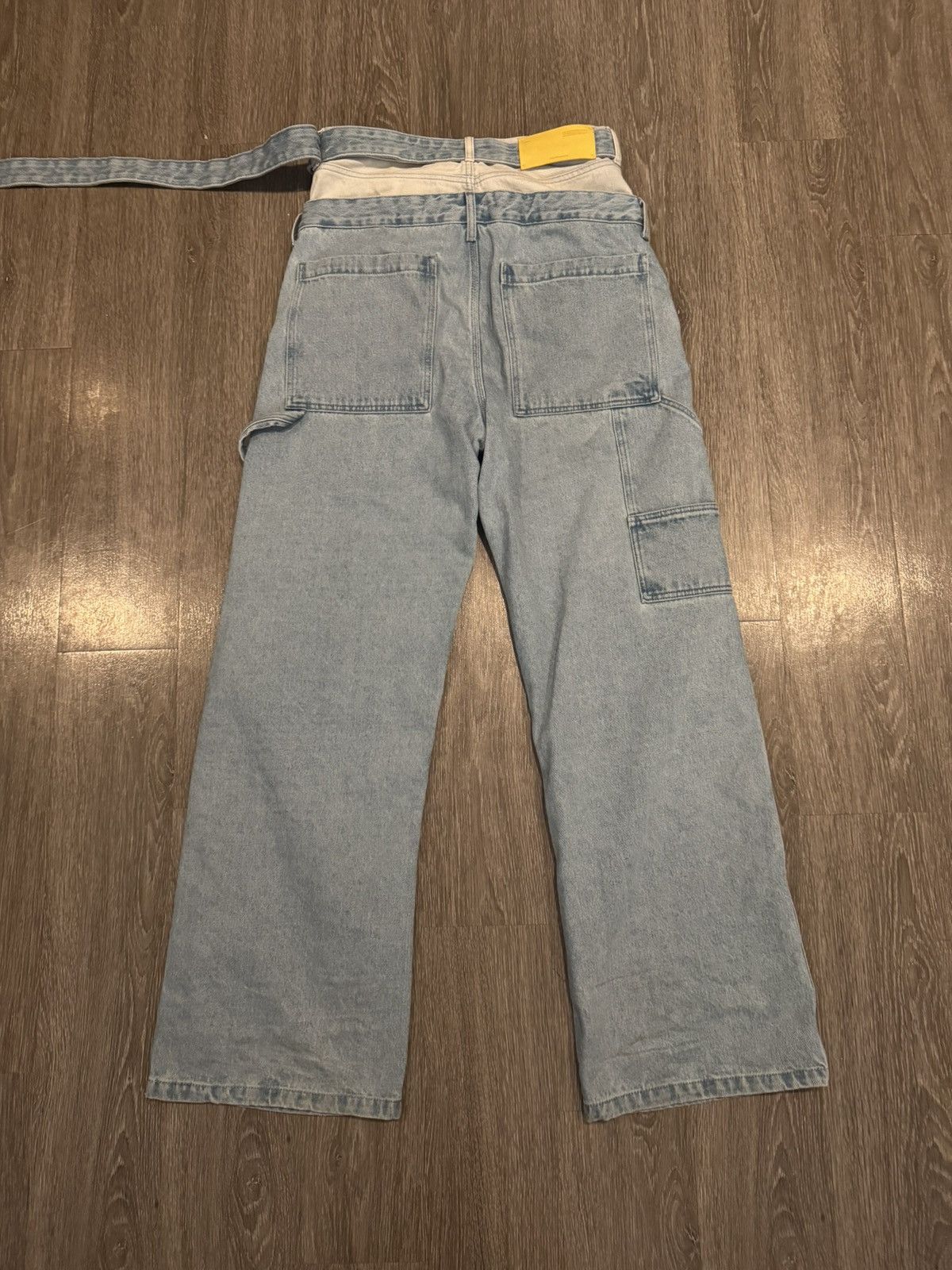 Off-White Off White Double Waist Double Knee Baggy Denim Jeans 30 Size US 30 / EU 46 - 2 Thumbnail
