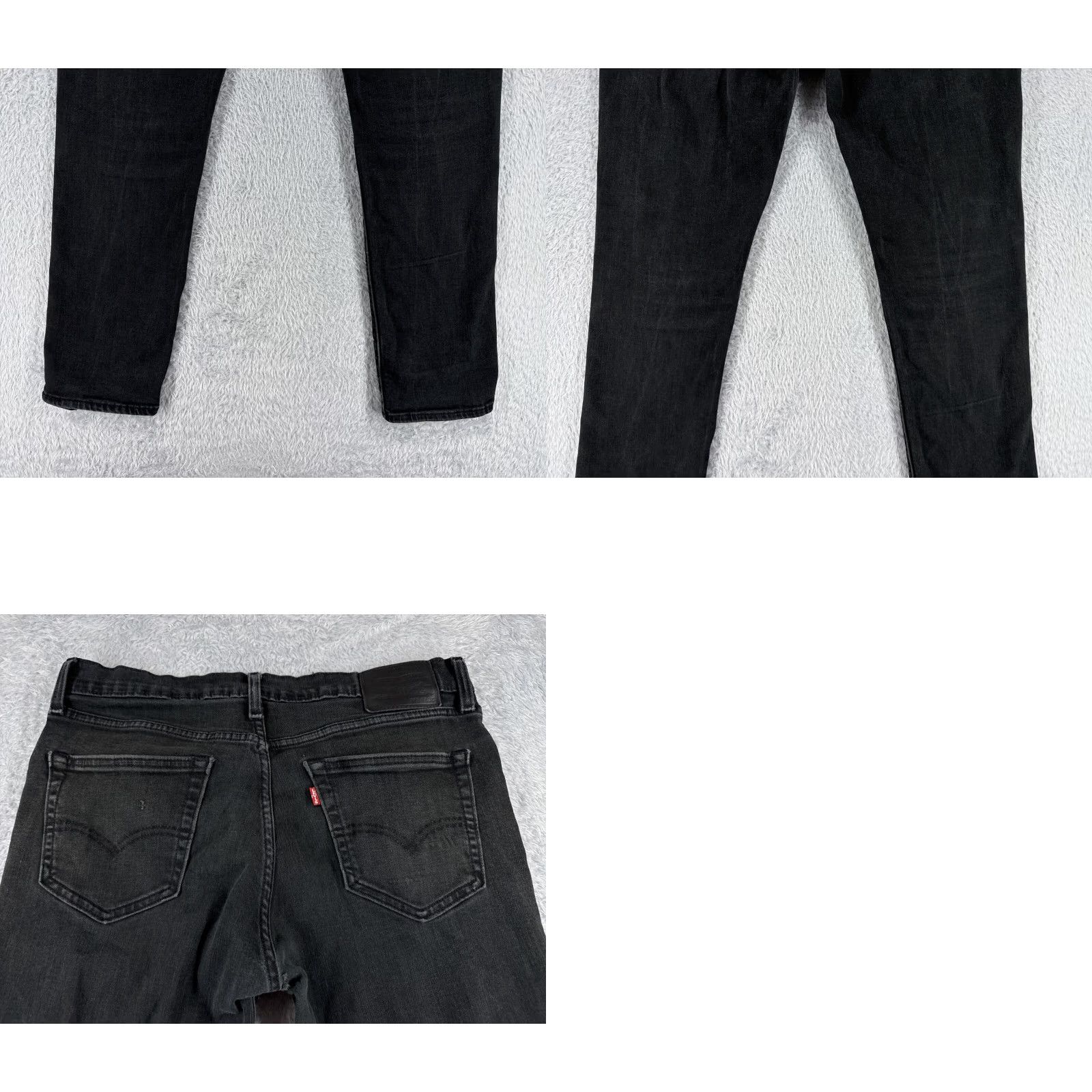 Levi's Levis Jeans Adult 34 Black Denim 511 Cotton Blend Premium Zip 33x28 Big E Mens Size US 34 / EU 50 - 10 Thumbnail