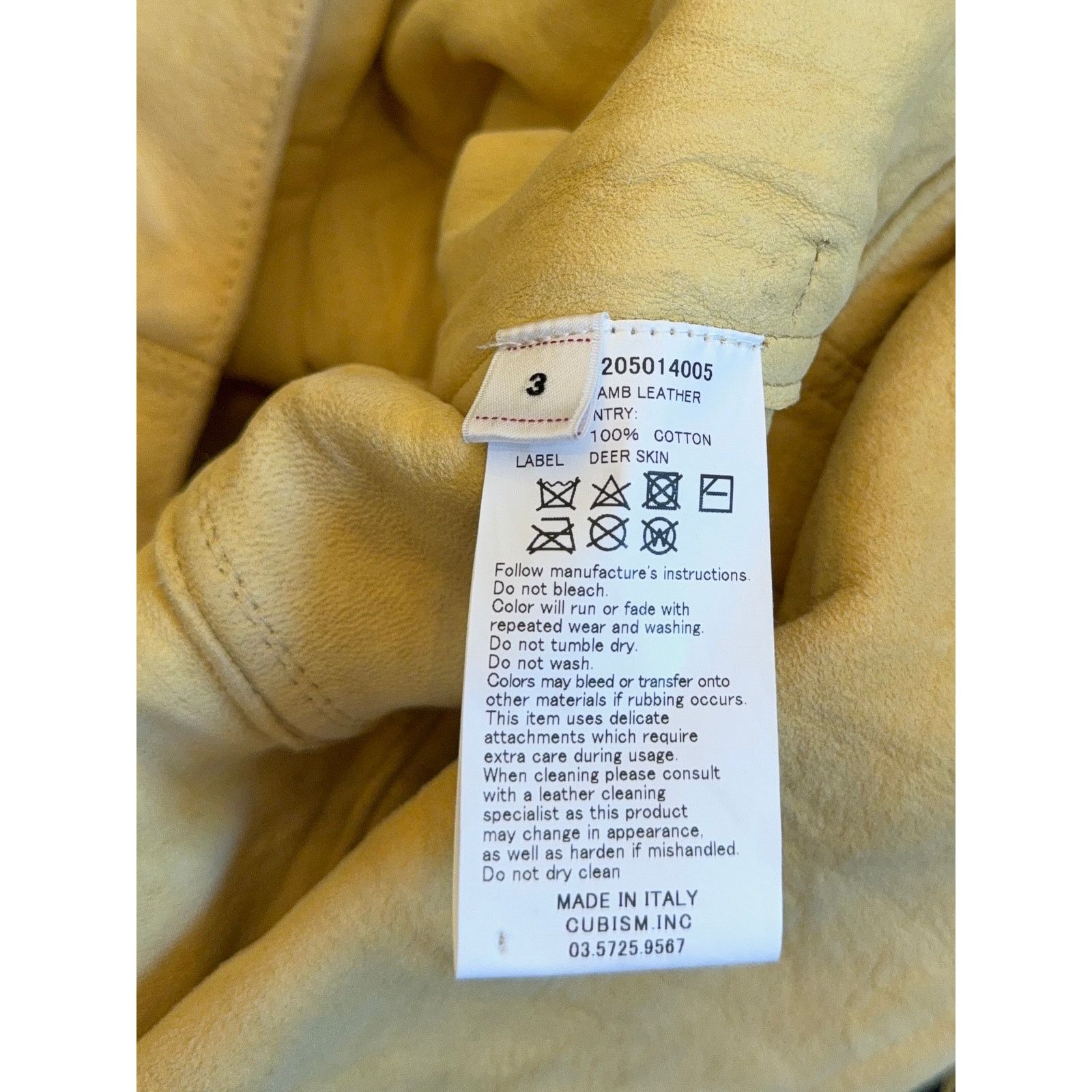 Visvim $7,000+ Visvim 2024 Lamb Suede 101 IT Jacket - 3 - Yellow Size US L / EU 52-54 / 3 - 15 Thumbnail