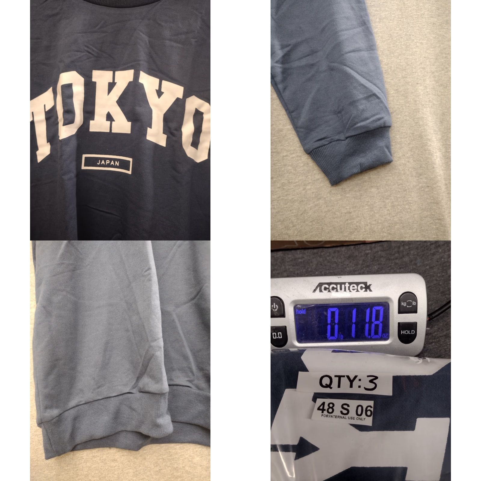 Vintage Unbranded Men's Sweatshirt Adult Large Blue Crewneck Tokyo Print Size L Size US L / EU 52-54 / 3 - 8 Thumbnail