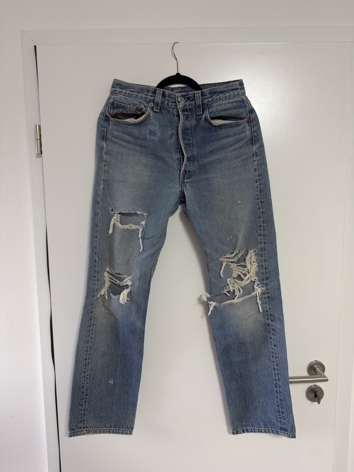 Levi's Vintage Clothing Vintage Levis 501 552 button Made in USA Size US 31 - 1 Thumbnail