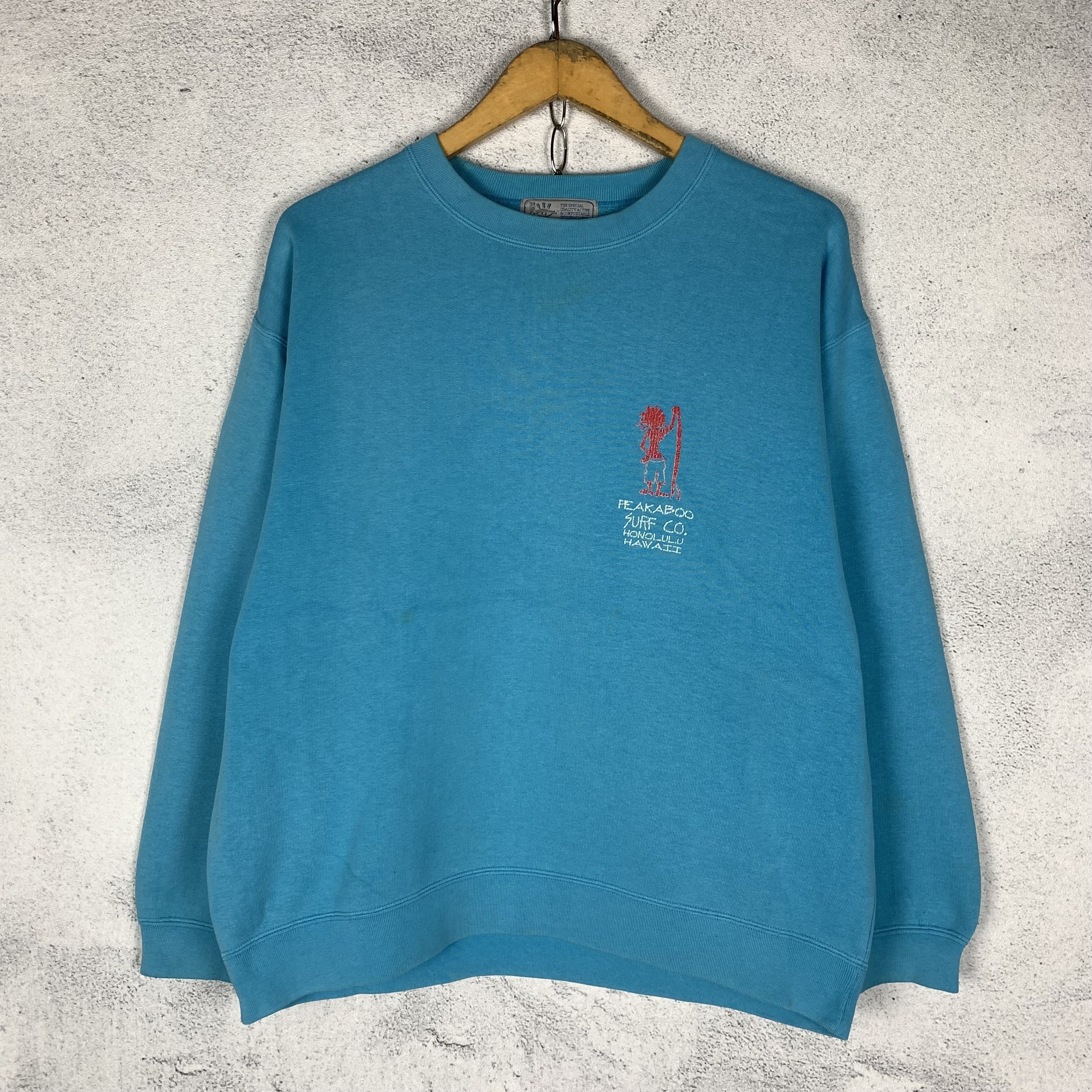 Vintage Peakaboo Surf Wear Sweatshirt Crewneck Size US L / EU 52-54 / 3 - 3 Thumbnail