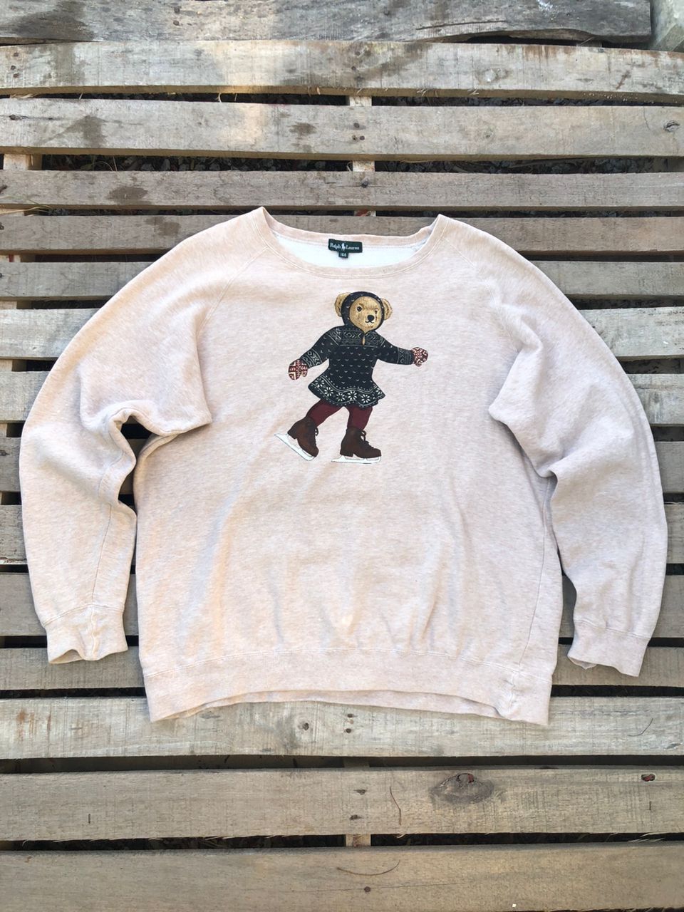 Polo Ralph Lauren 1980s Vintage Polo Ralph Lauren Bear Sweatshirt Size US M / EU 48-50 / 2 - 1 Thumbnail