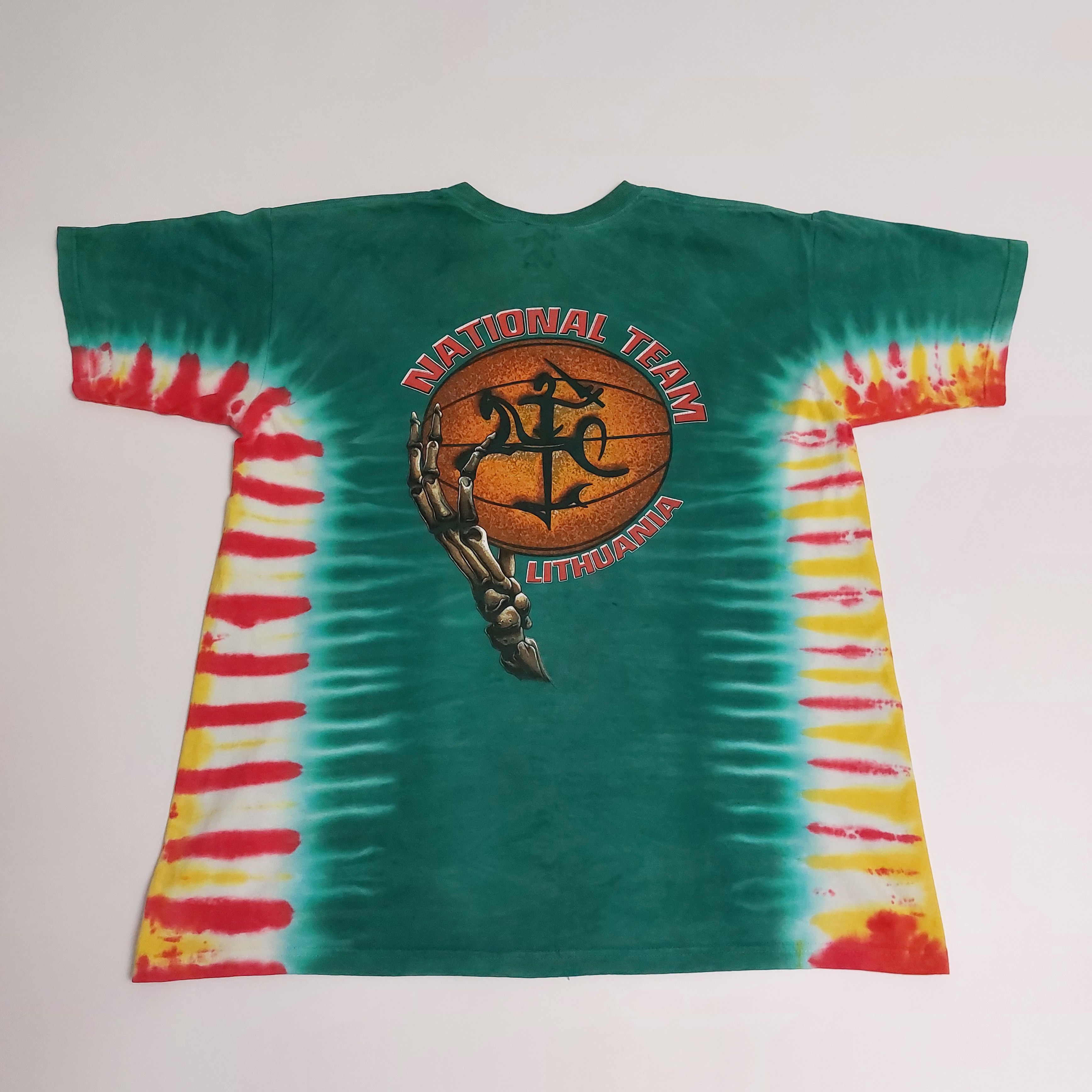 Grateful Dead VTG Grateful Dead Lithaunia Basketball Team tie dye t-shirt Size US L / EU 52-54 / 3 - 5 Thumbnail