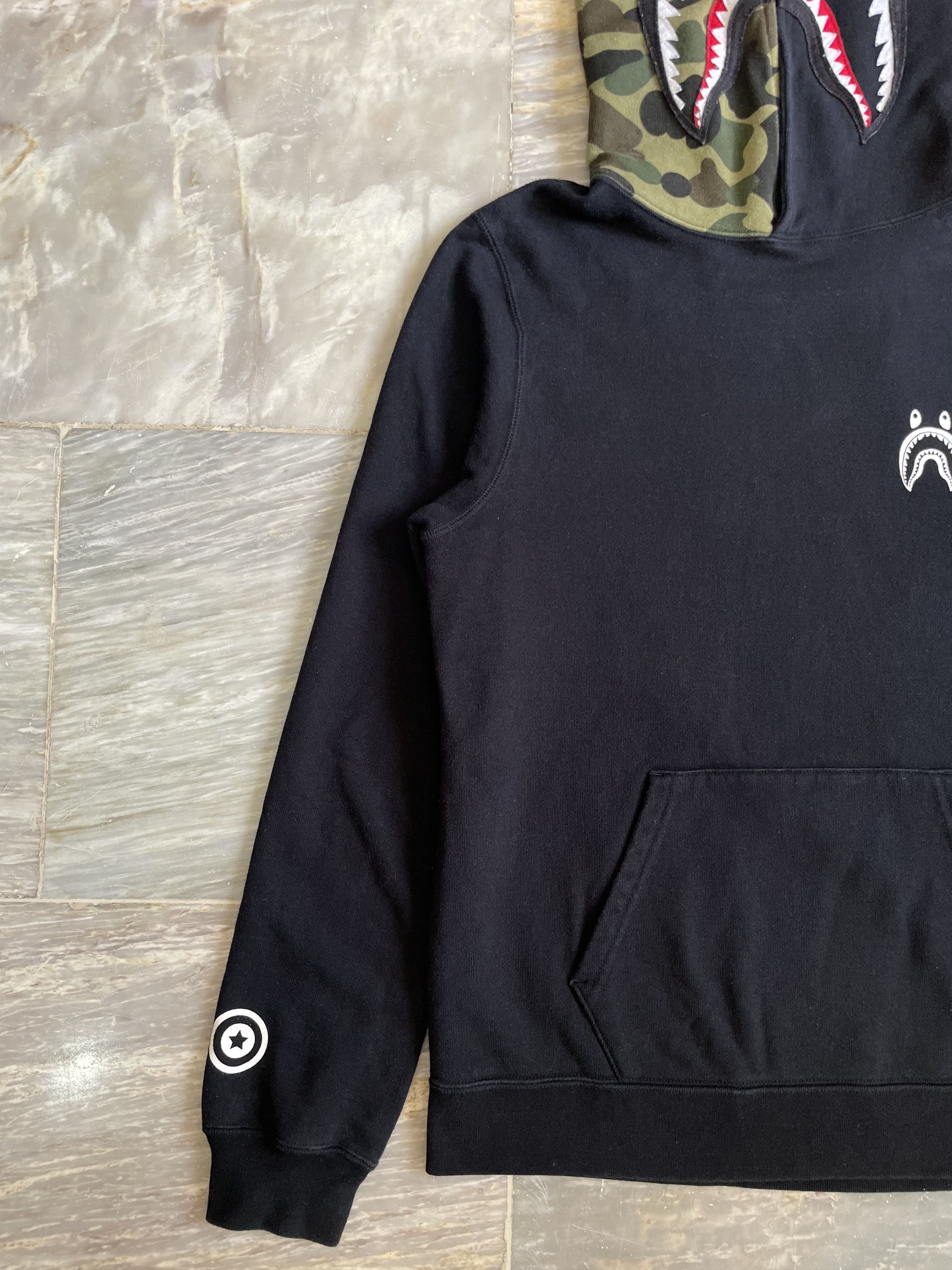 Bape Shark Half Camo Pullover Hoodie