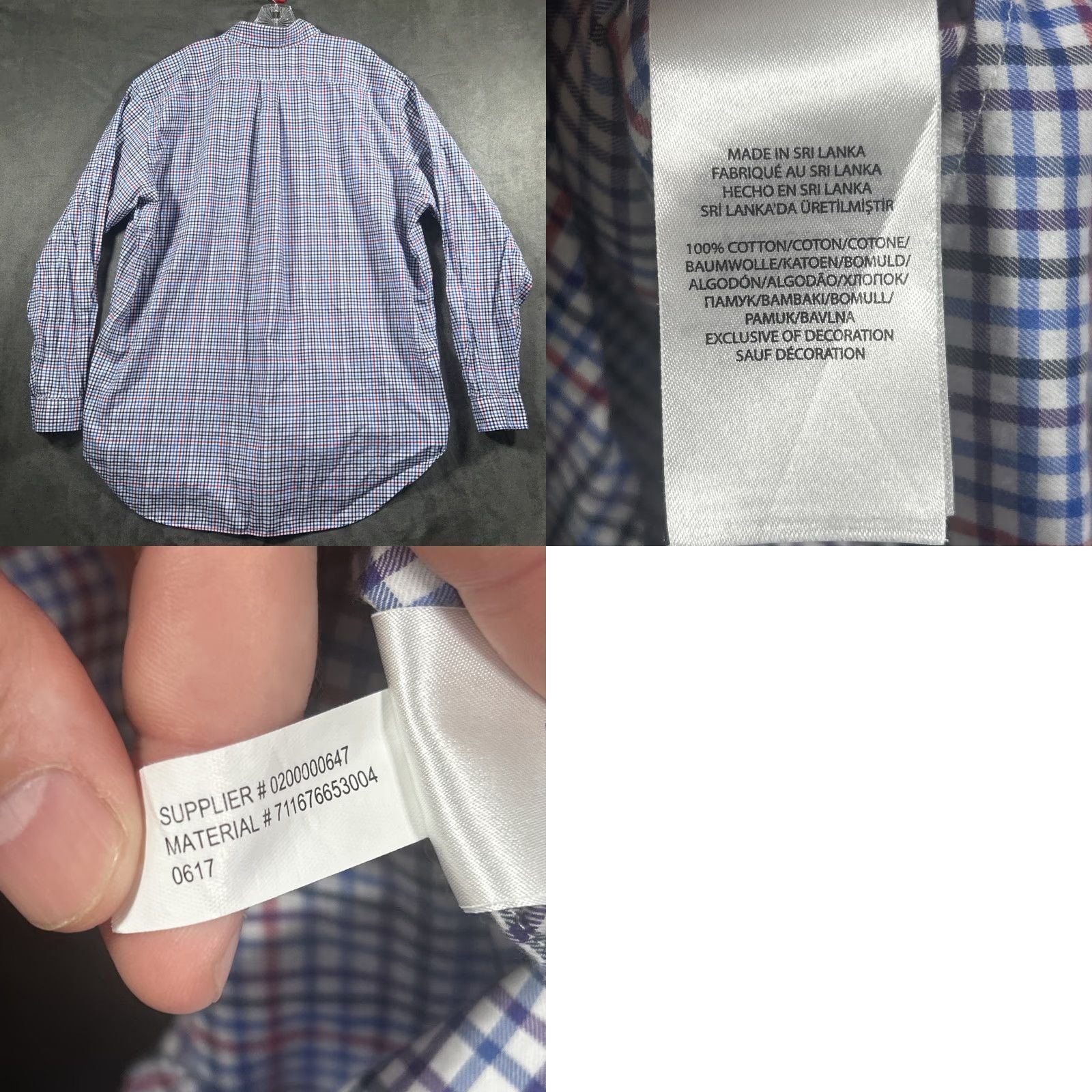 Polo Ralph Lauren Polo Ralph Lauren Button-Down Shirt Men 2XLT Blue Pony Check Long Sleeve Size US XXL / EU 58 / 5 - 8 Thumbnail