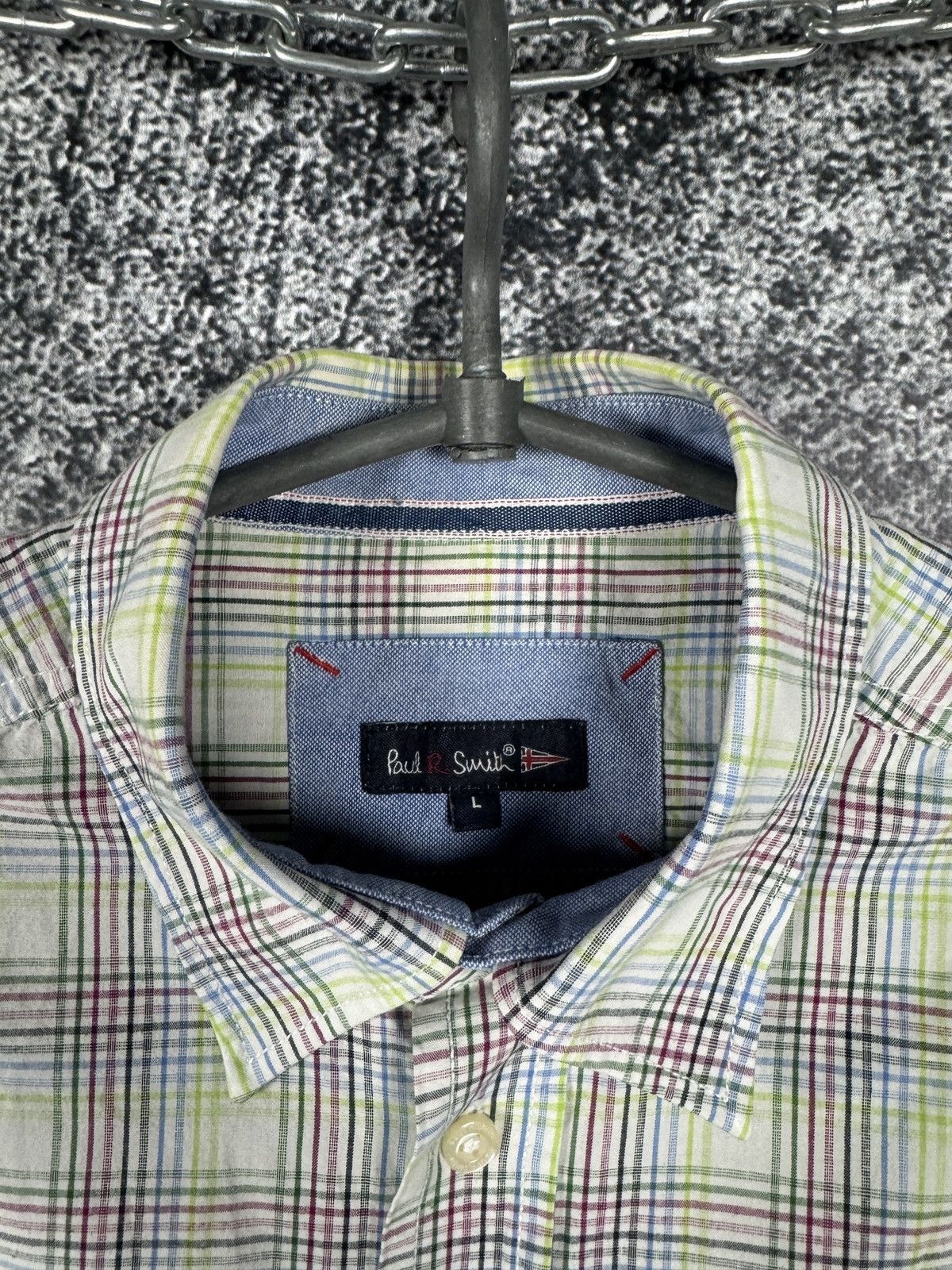 Paul Smith Men’s Paul Smith Short Sleeve Plaid Shirt Button Up Size L Size US L / EU 52-54 / 3 - 8 Thumbnail