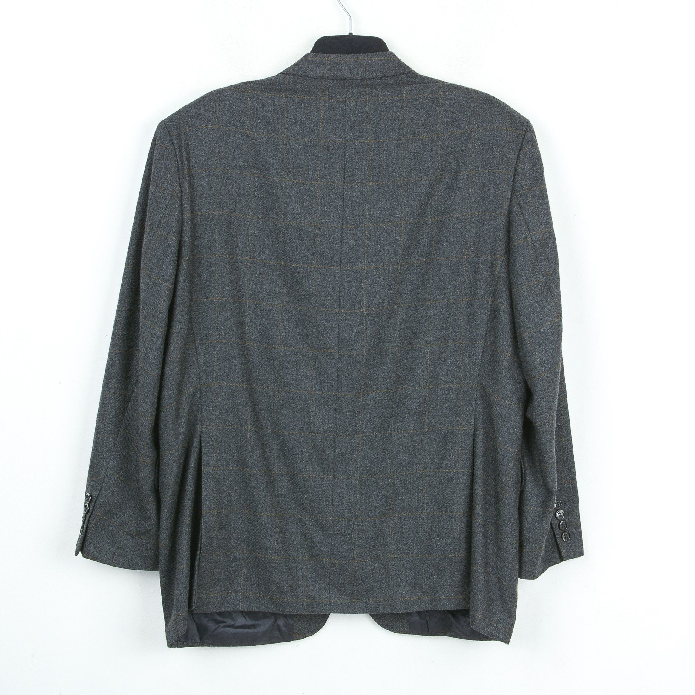 Vintage W17 VAN GRAAF UK 40 US 100% Cashmere Blazer Check Jacket Size 40R - 4 Thumbnail