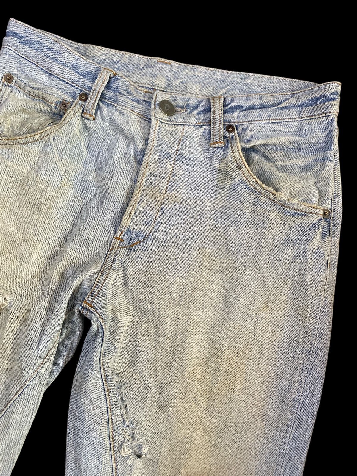 If Six Was Nine × Johnbull × Vintage Vintage John Bull Ripped Denim Size US 31 - 2 Thumbnail