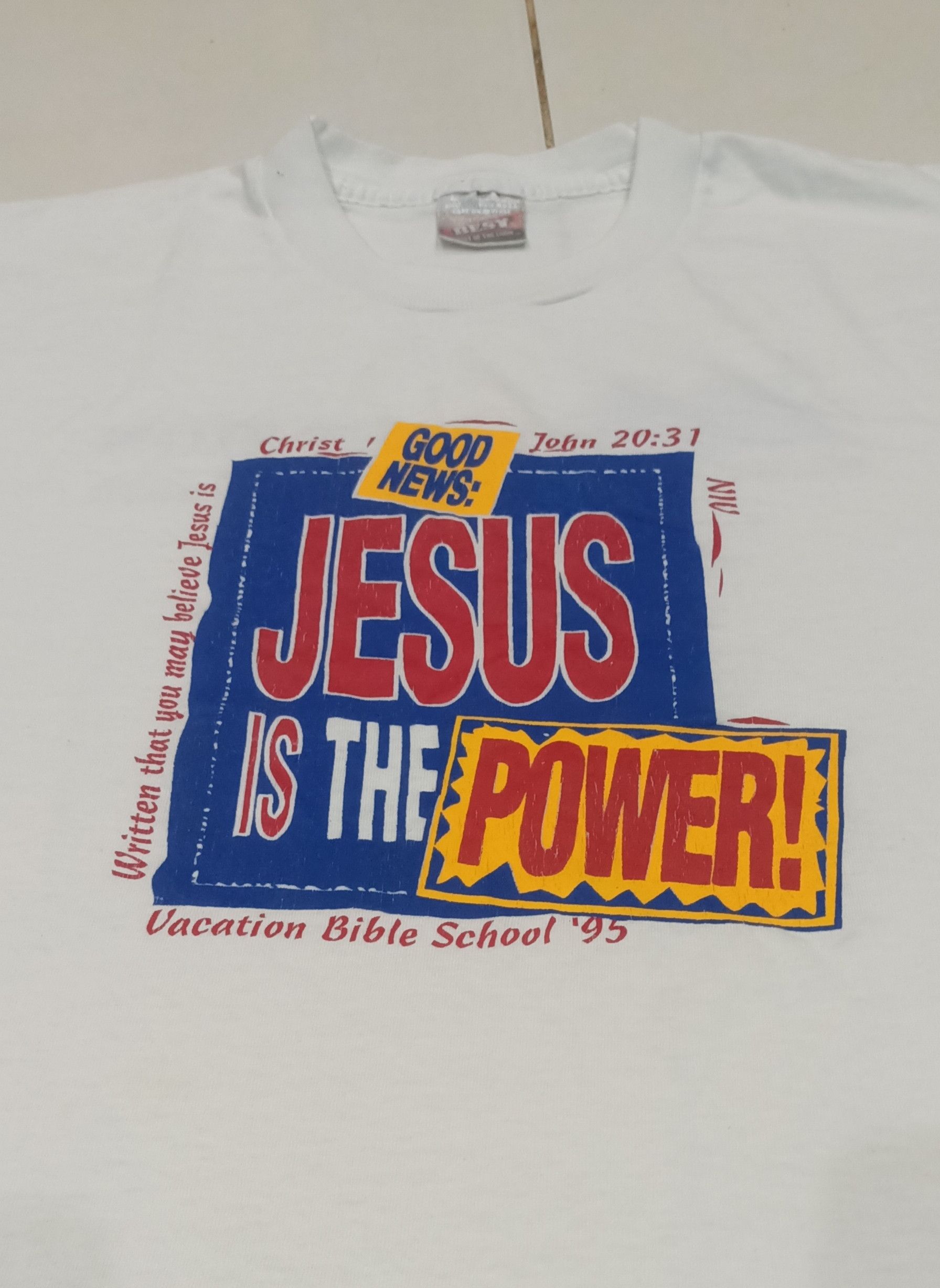 Vintage JESUS IS THE POWER x RELIGION x RARE x VINTAGE Size US M / EU 48-50 / 2 - 3 Thumbnail