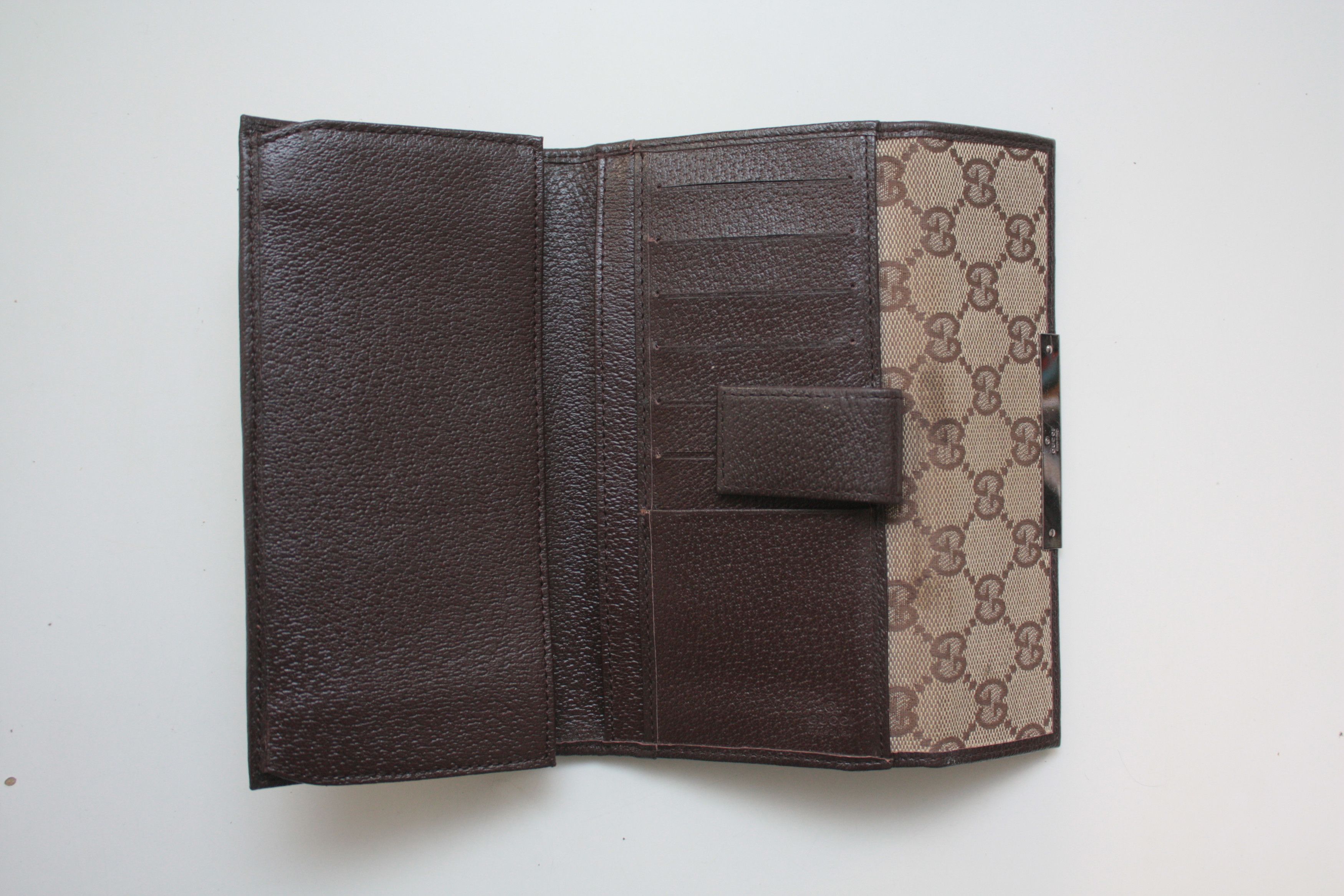 Gucci Gucci Canvas Continental Monogram Clutch Wallet 112715 3661 Size ONE SIZE - 5 Thumbnail
