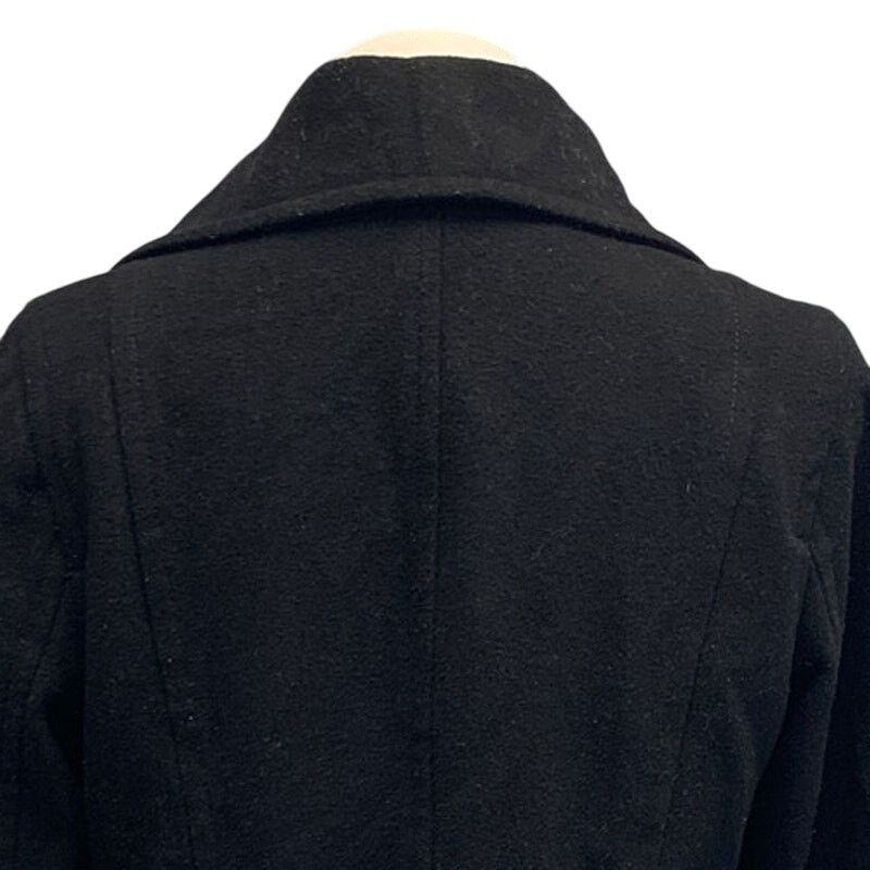 Old Navy Old Navy Womens Medium Full Button Wool Blend Black Pea Coat Size M / US 6-8 / IT 42-44 - 5 Thumbnail