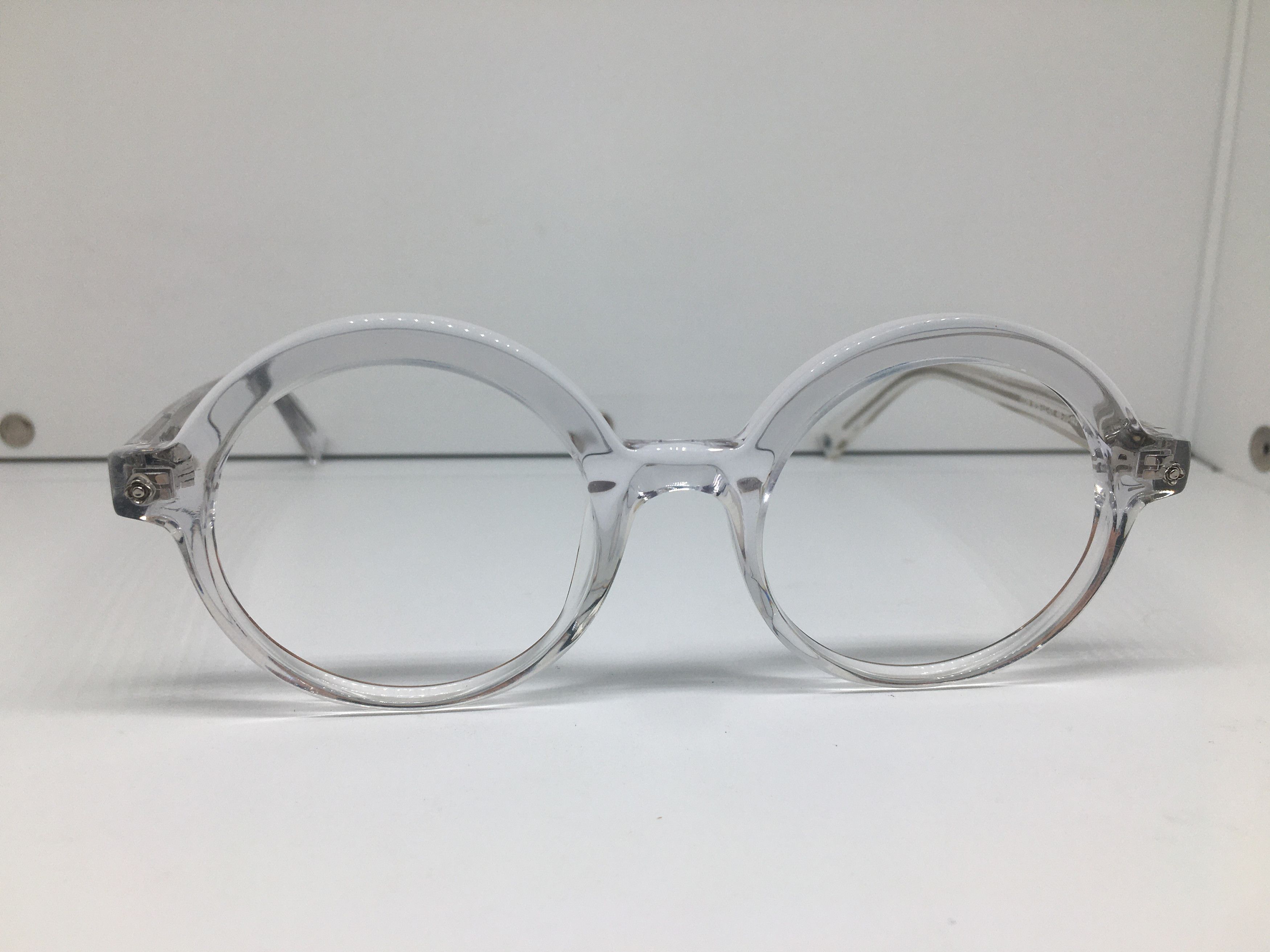 Warby Parker WARBY PARKER Clear Acetate Round Eyeglasses Frame Size ONE SIZE - 1 Thumbnail