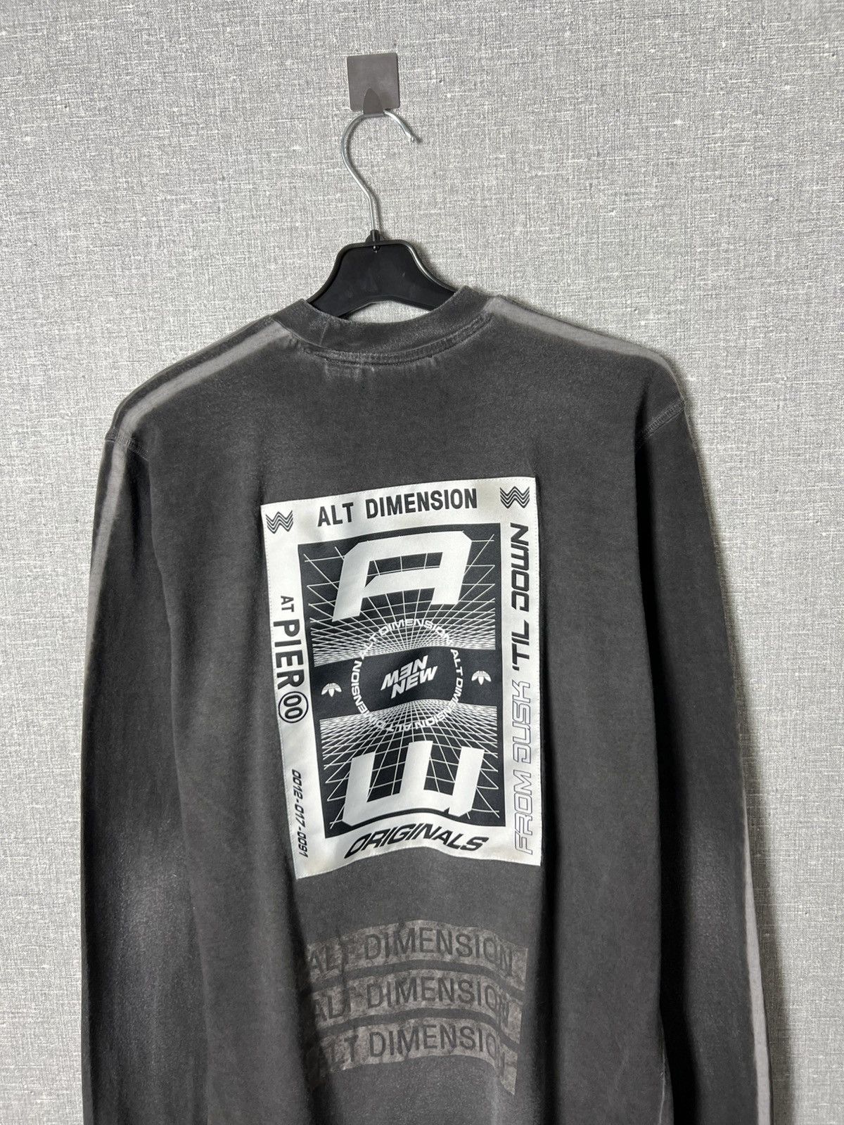 Adidas × Alexander Wang Alexander Wang Adidas Alt Dimension Washed Gray Long Sleeve Size US S / EU 44-46 / 1 - 16 Thumbnail