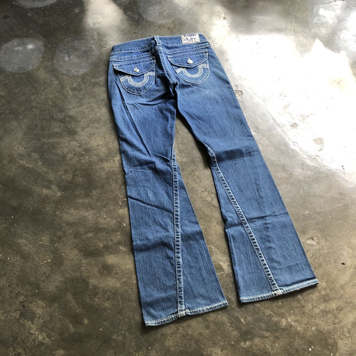 Hysteric Glamour × Japanese Brand × True Religion Vintage True Religon Flare Bell Bottom Jeans Size 29" - 4 Thumbnail
