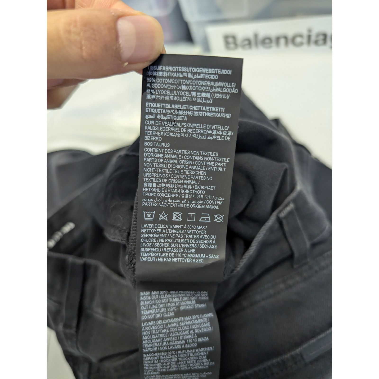 Saint Laurent Paris o1rshd1 Lame Orghini Baggy Ballon Denim Pants in Ewan Black Size US 32 / EU 48 - 17 Thumbnail