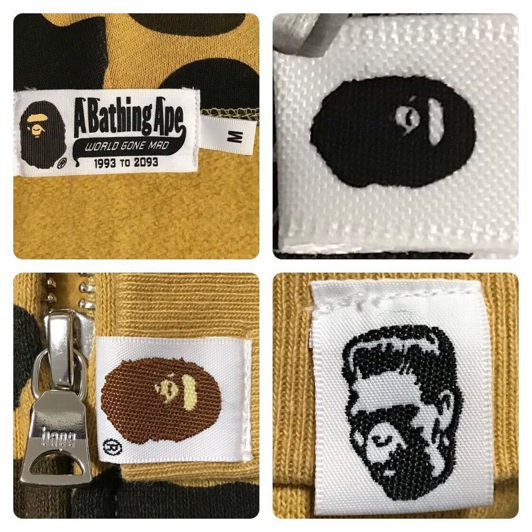 Bape BAPE 1st camo yellow shark full zip hoodie a bathing ape Size US M / EU 48-50 / 2 - 7 Thumbnail