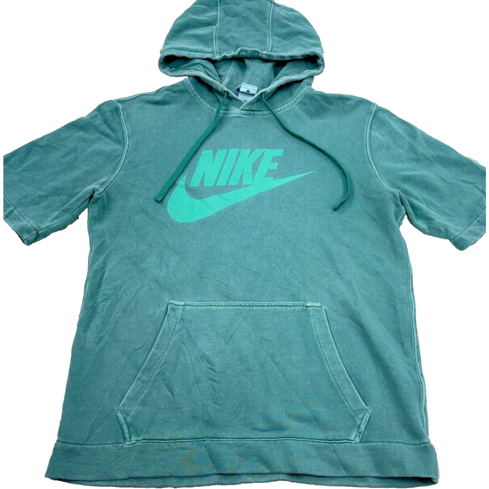 Nike Nike Hoodie Men Small Green Sweatshirt Short Sleeve Faded Gym Training Shirt Size US S / EU 44-46 / 1 - 2 Thumbnail