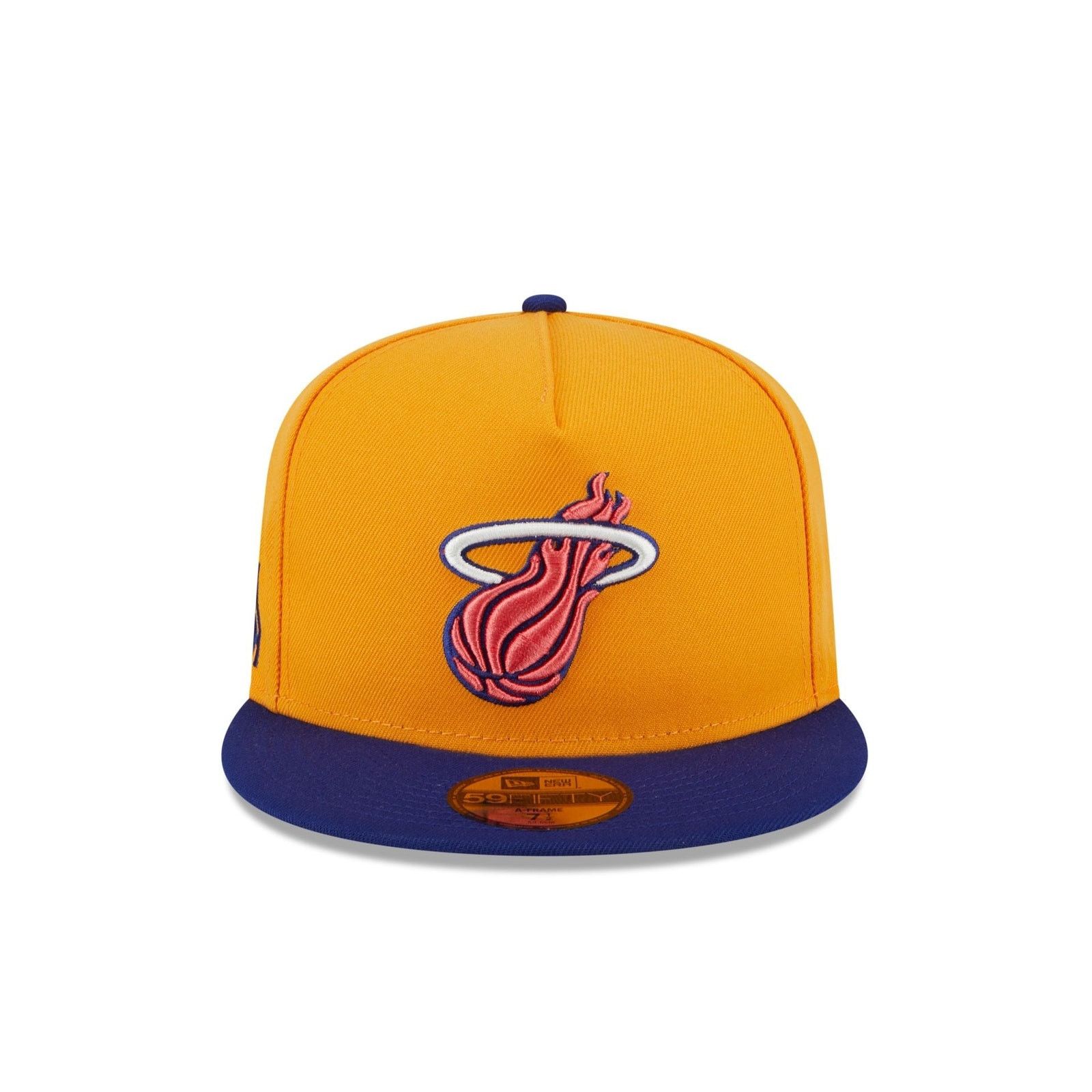 New Era New Era Miami Heat Gold 59FIFTY A-Frame Fitted Hat - Size 7 Size ONE SIZE - 2 Thumbnail