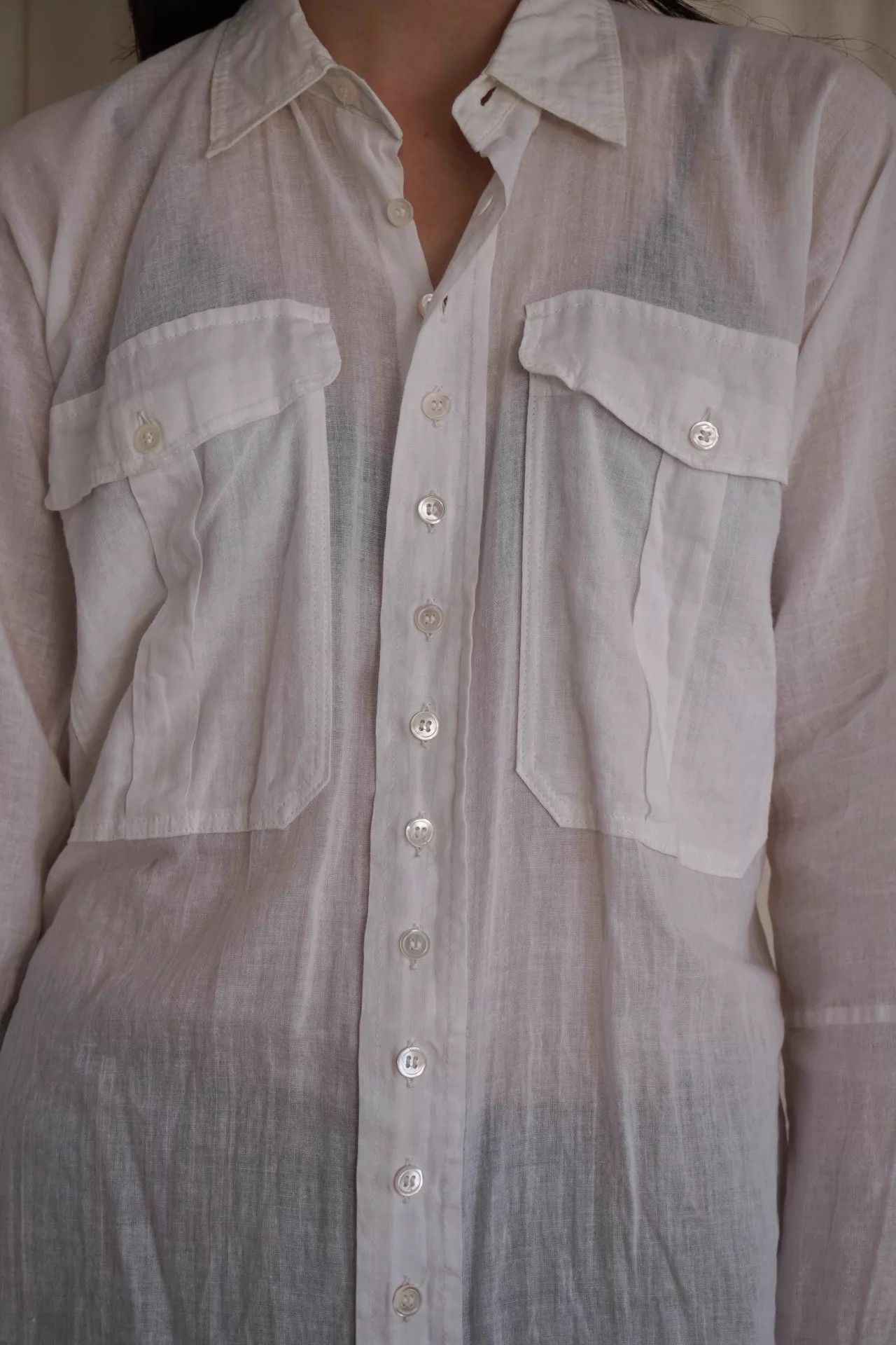 Yohji Yamamoto Yohji Yamamoto 1993ss Cotton Button Shirt Women's S Size S / US 4 / IT 40 - 3 Thumbnail
