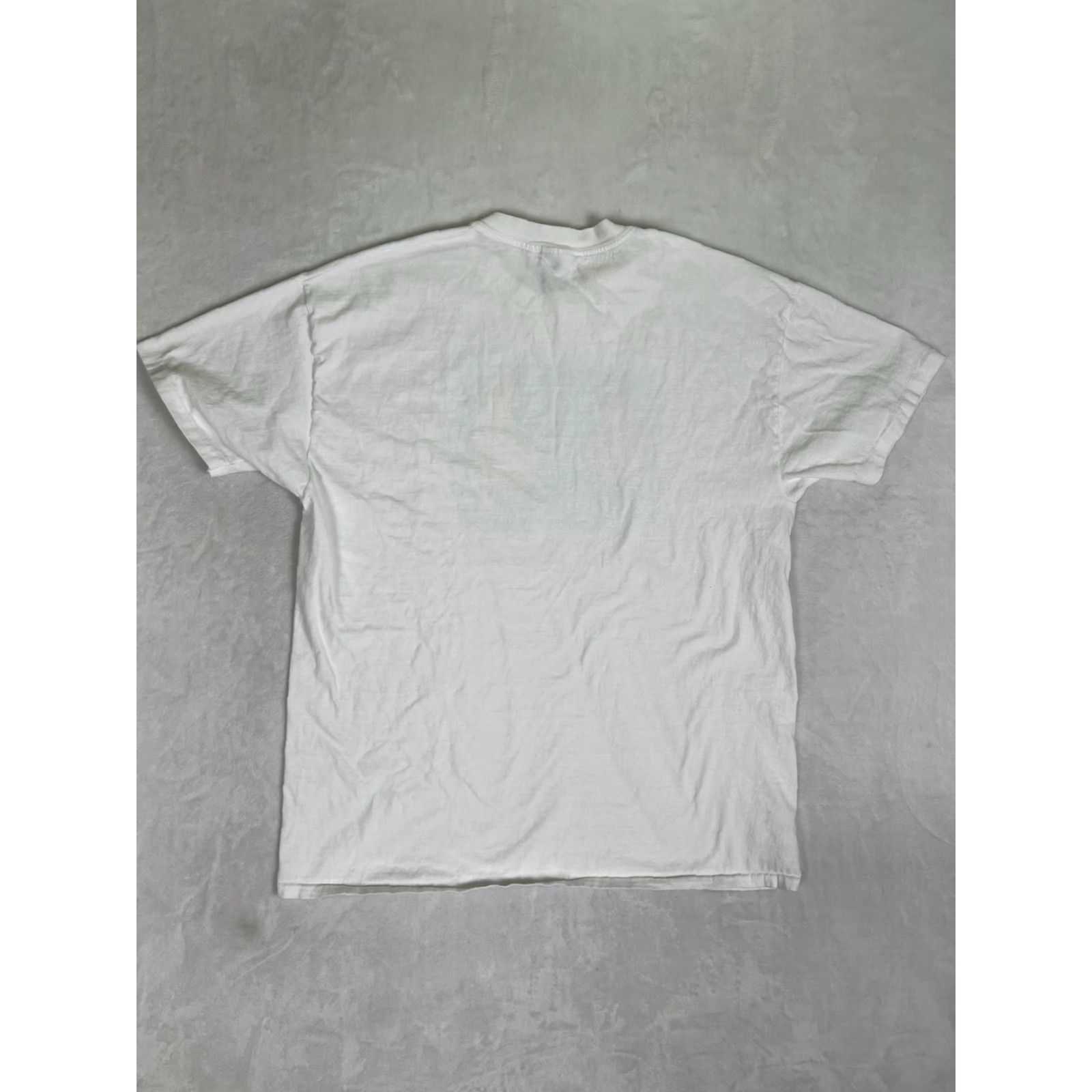 Hanes VINTAGE Hanes T-Shirt Mens XL White 90s Same Planet Different World Funny Comics Size US XL / EU 56 / 4 - 7 Thumbnail