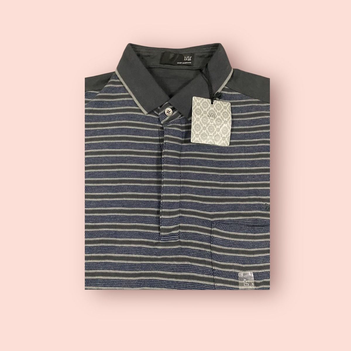 Jun Takahashi RARE JUN TAKAHASHI UNDERCOVER X UNIQLO POCKET STRIPED POLO Size US L / EU 52-54 / 3 - 3 Thumbnail