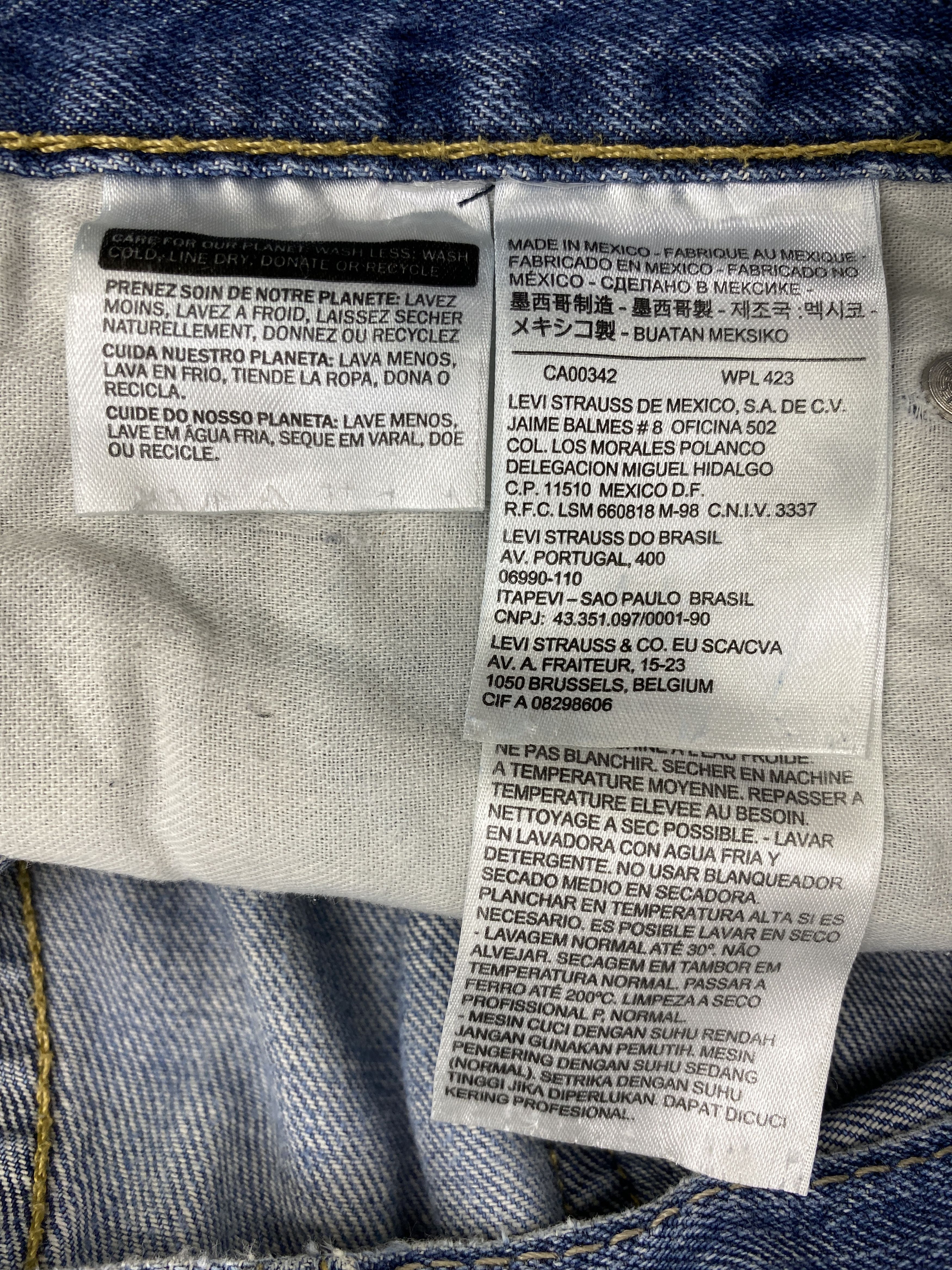 Levi's × Vintage Faded Blue Vintage Levis 514 Jeans Size US 34 / EU 50 - 9 Thumbnail