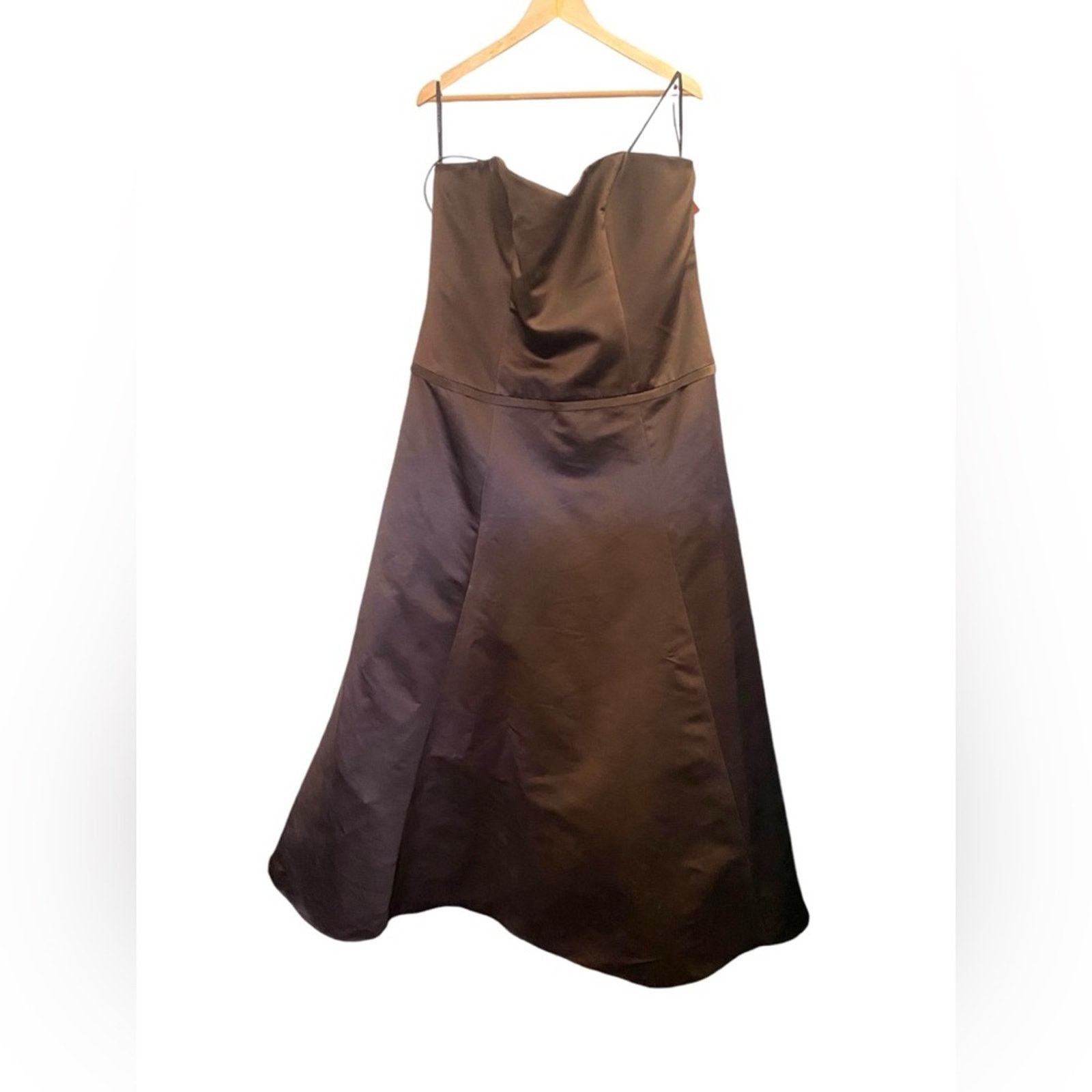 Other WTOO Watters Brown Strapless Formal Gown 20 Size 3XL / US 20-22 - 2 Thumbnail