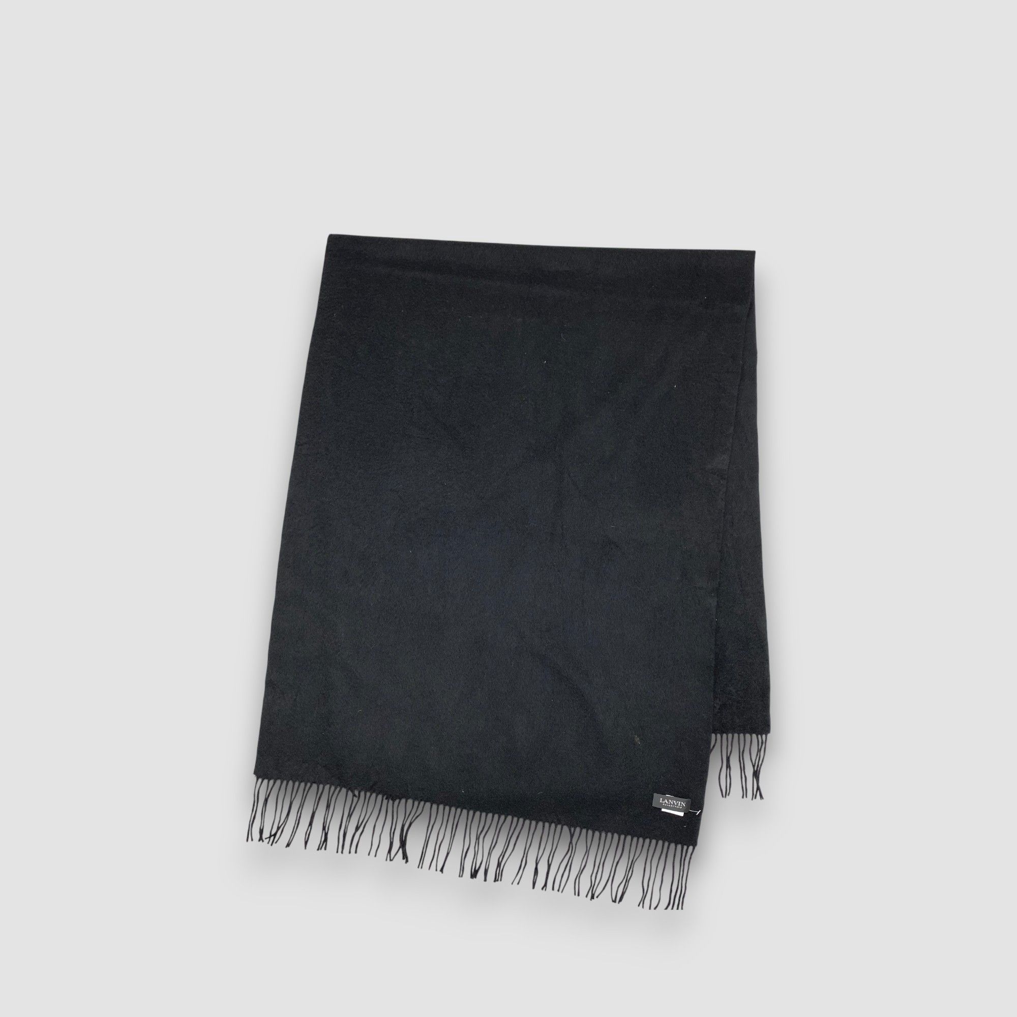 Lanvin Vintage Lanvin Scarf Muffler Wool Cashmere Winter Scarves Size ONE SIZE - 3 Thumbnail