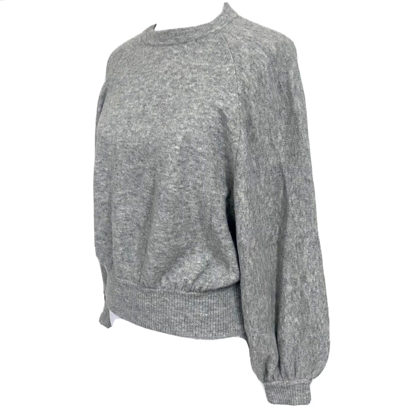 J.Crew J.Crew Sweater Crewneck Gathered Gray Supersoft Yarn Pullover Size S Women’s Long Sleeve Wool Alpaca Nylon Spandex Crew Neck Pullover Size S / US 4 / IT 40 - 2 Thumbnail
