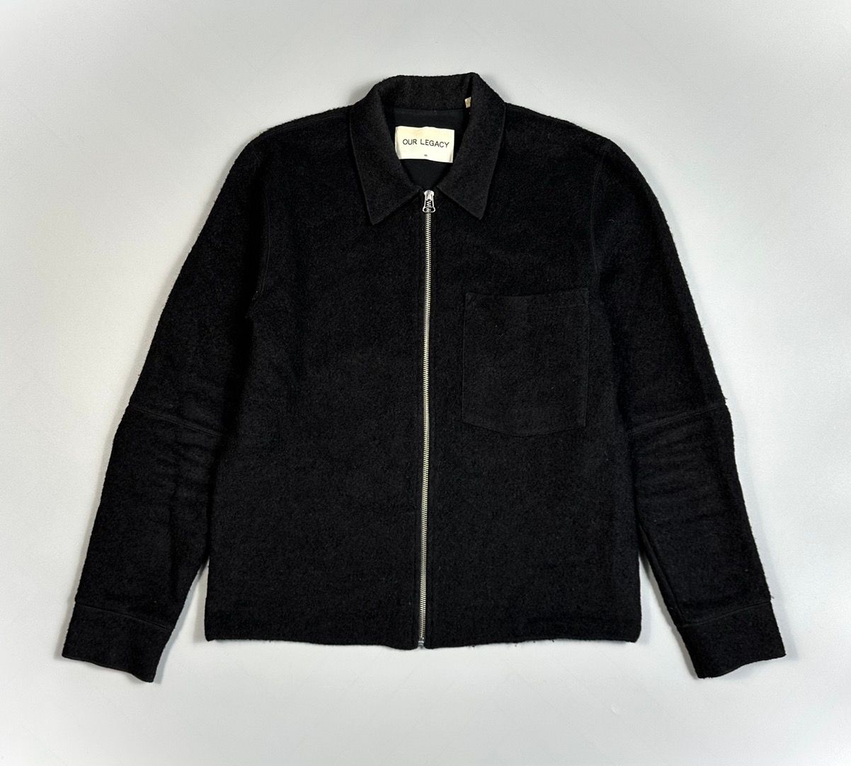 Pre-owned Our Legacy Black Curl Wool Light Jacket