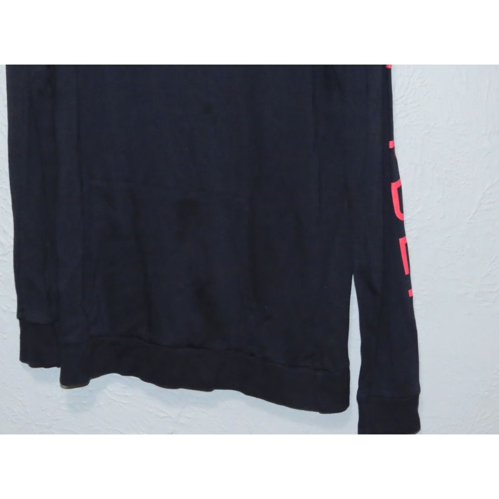Spyder SPYDER Sleepwear Navy Cotton Blend Hoodie Womens Size M Pajama Top Blue Solid Long Sleeve Drawstring Hooded Spider Size M / US 6-8 / IT 42-44 - 2 Thumbnail