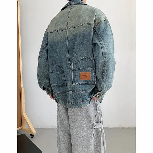 VIBE Reversed Blue Denim Jacket Size US L / EU 52-54 / 3 - 3 Thumbnail