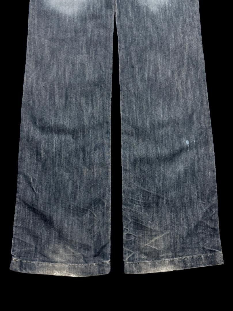 Vintage SICK Japanese Mudwash Distressed BootCut Classic Style Size US 30 / EU 46 - 14 Thumbnail