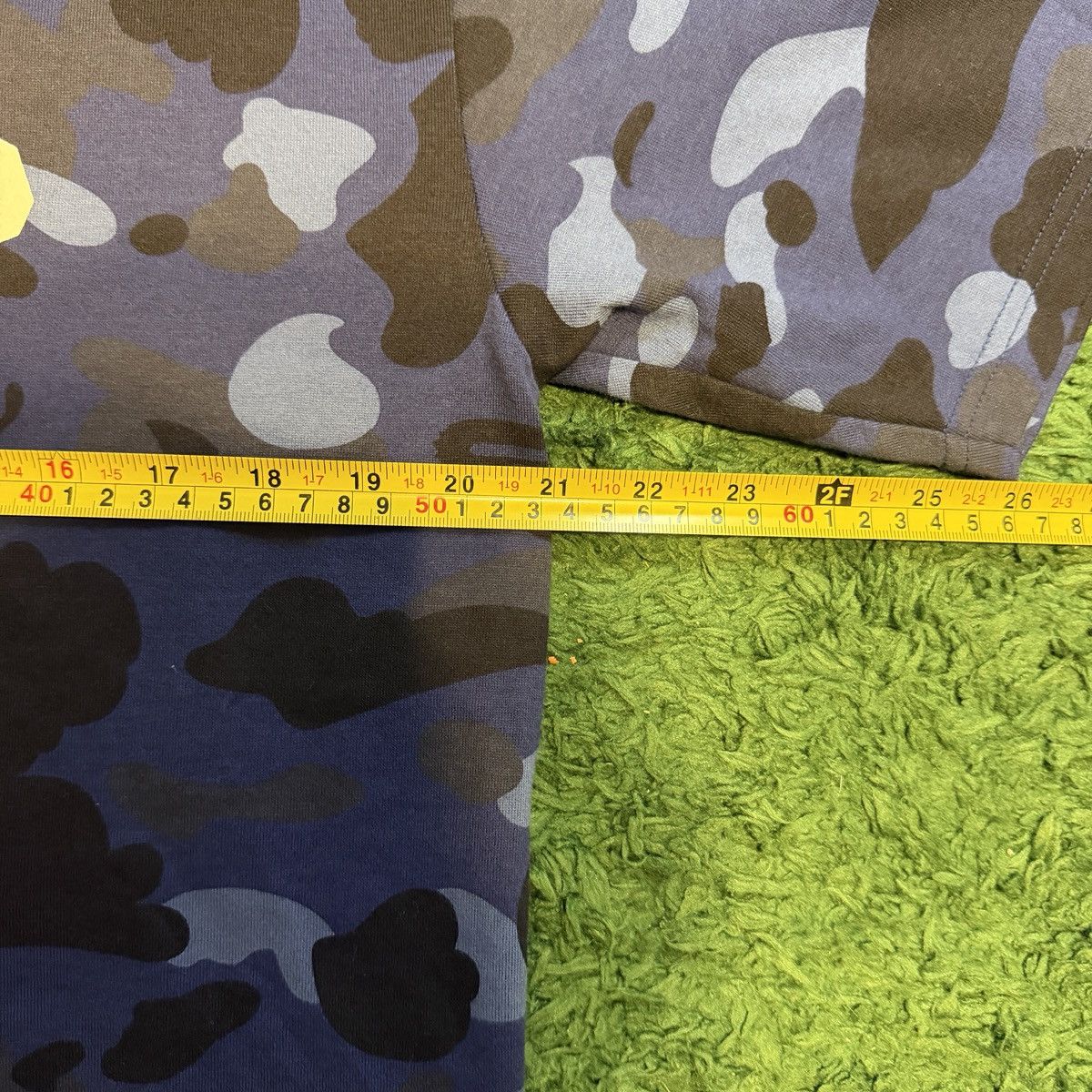 Bape Blue bape 1st camo college logo t shirt Size US XL / EU 56 / 4 - 4 Thumbnail