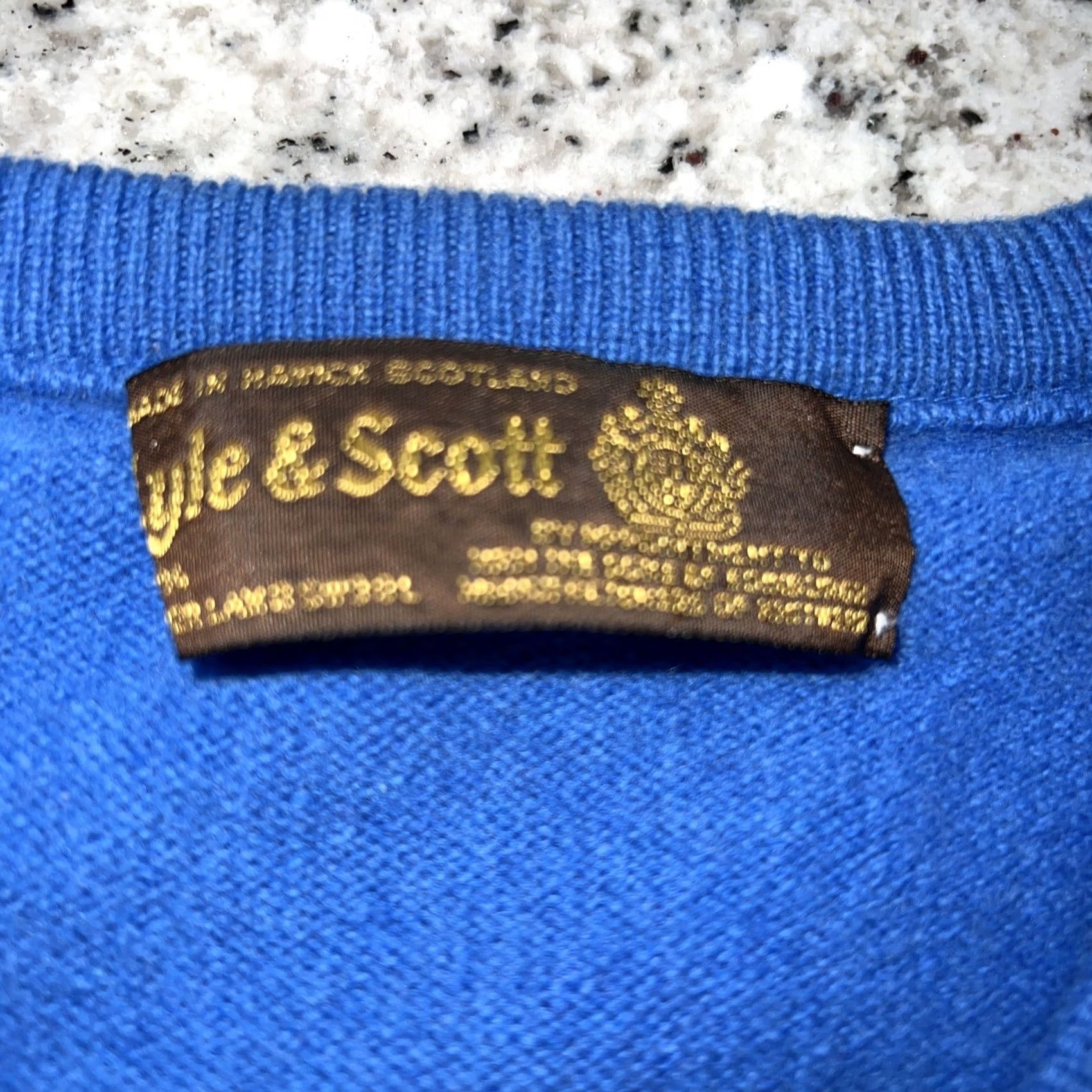 Vintage VINTAGE Pebble Beach Pro Am LYLE & Scott lambswool sweater vest Mens 44 Blue 1980s Golf M Mens Size US M / EU 48-50 / 2 - 2 Thumbnail
