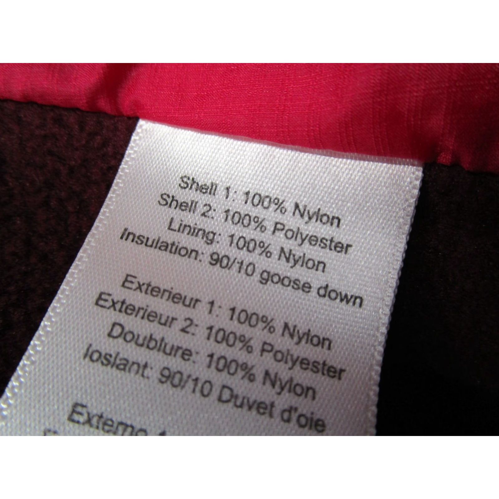 Vintage Cirq Womens Red Quilted Puffer Jacket Full Zip Down Gooses Down Insulated Lightweight Nylon Shell Size L / US 10 / IT 46 - 4 Thumbnail