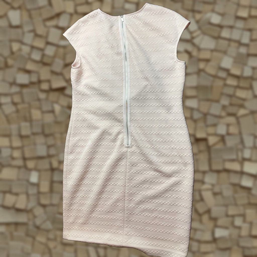 Donna Morgan Donna Morgan Shirt Dress Womens Size 12 Pink Above Knee Sleeveless Textured Size XL / US 12-14 / IT 48-50 - 1 Thumbnail