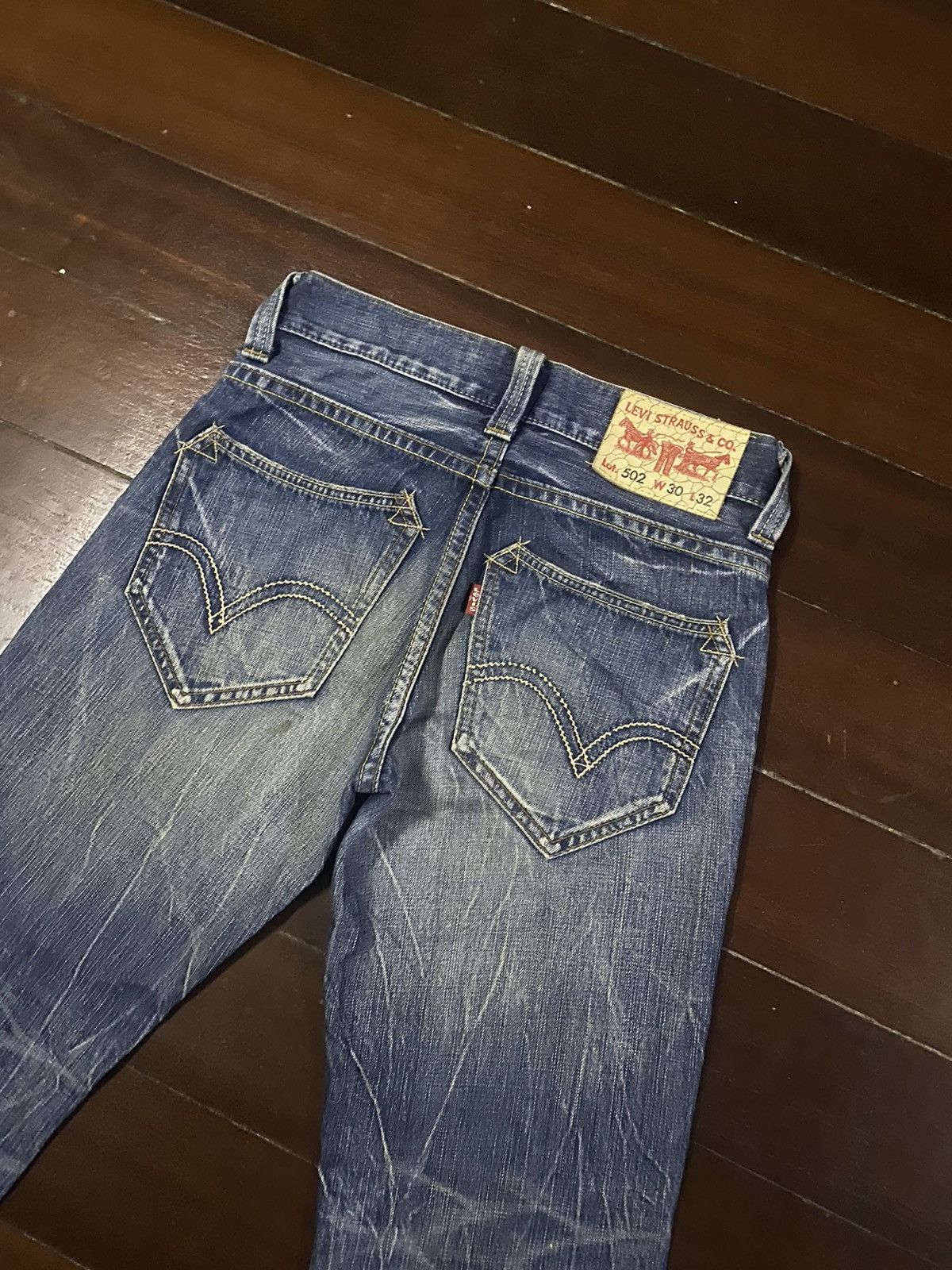 Levi's Fire 🔥 LEVIS 502 mud wash dirty distressed claw mark Size US 32 / EU 48 - 6 Thumbnail