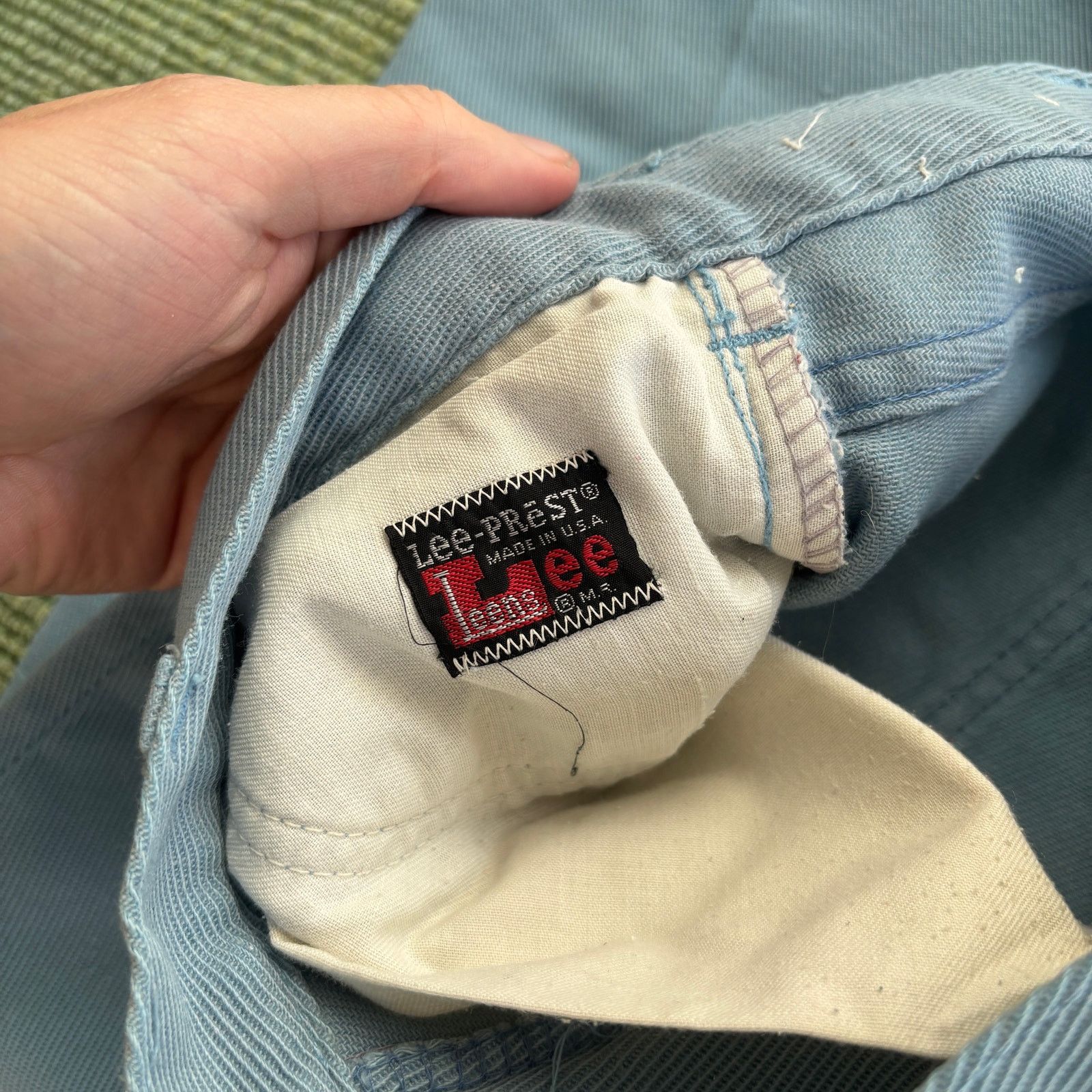Lee × Vintage True vintage 60s Lee cotton twill Lee-Prest blue trousers Size 29" - 7 Thumbnail